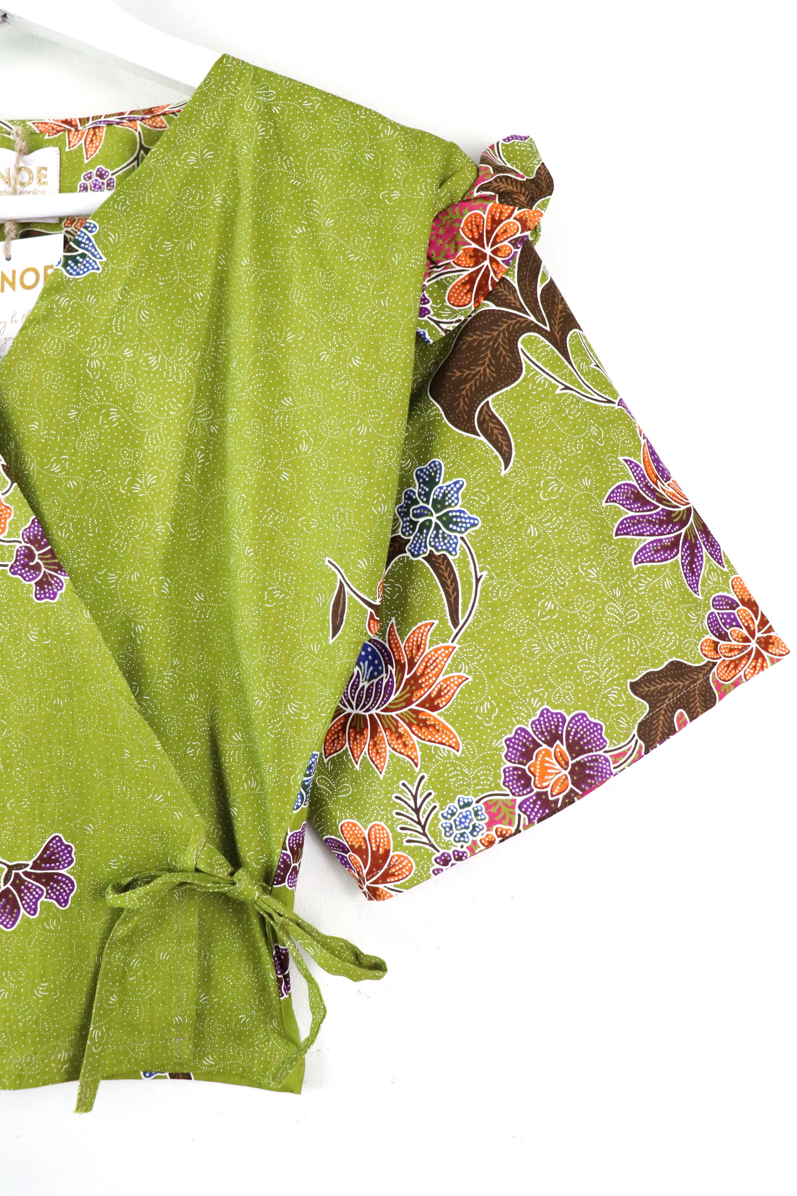 Frill Wrap Batik Top - Tinkerbell Daydreams