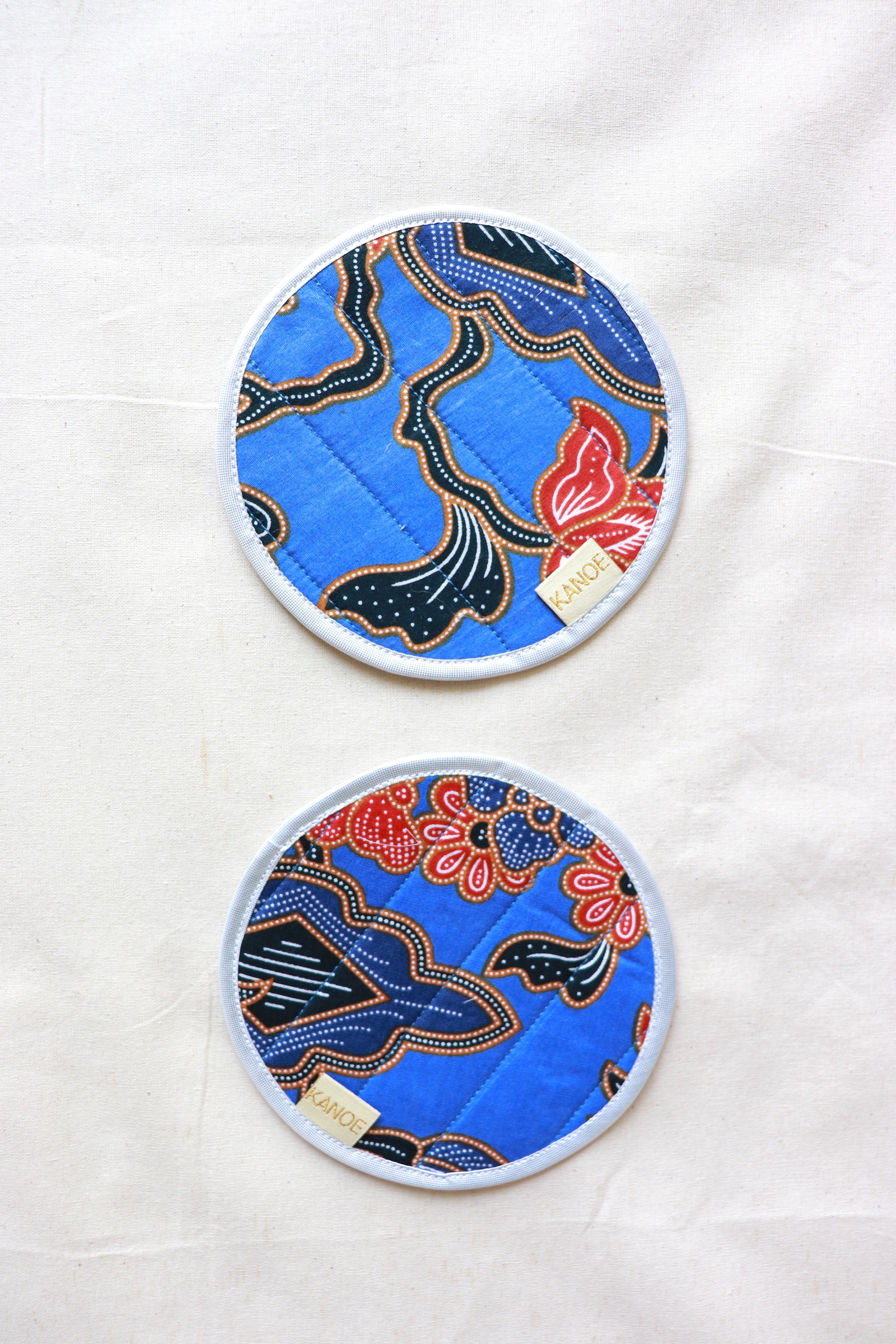 Batik Coaster - Oceania Blue ( Set of 2 )