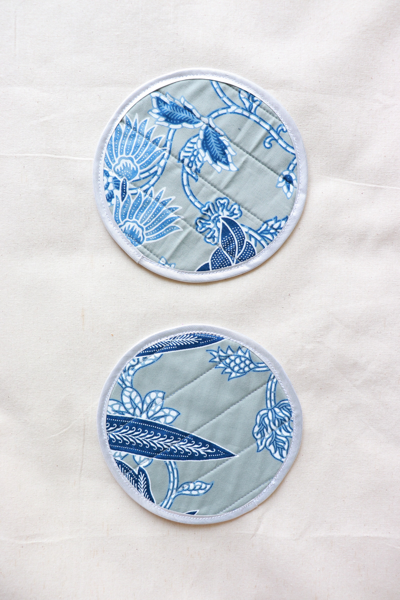 Batik Coaster - Oceania Blue ( Set of 2 )