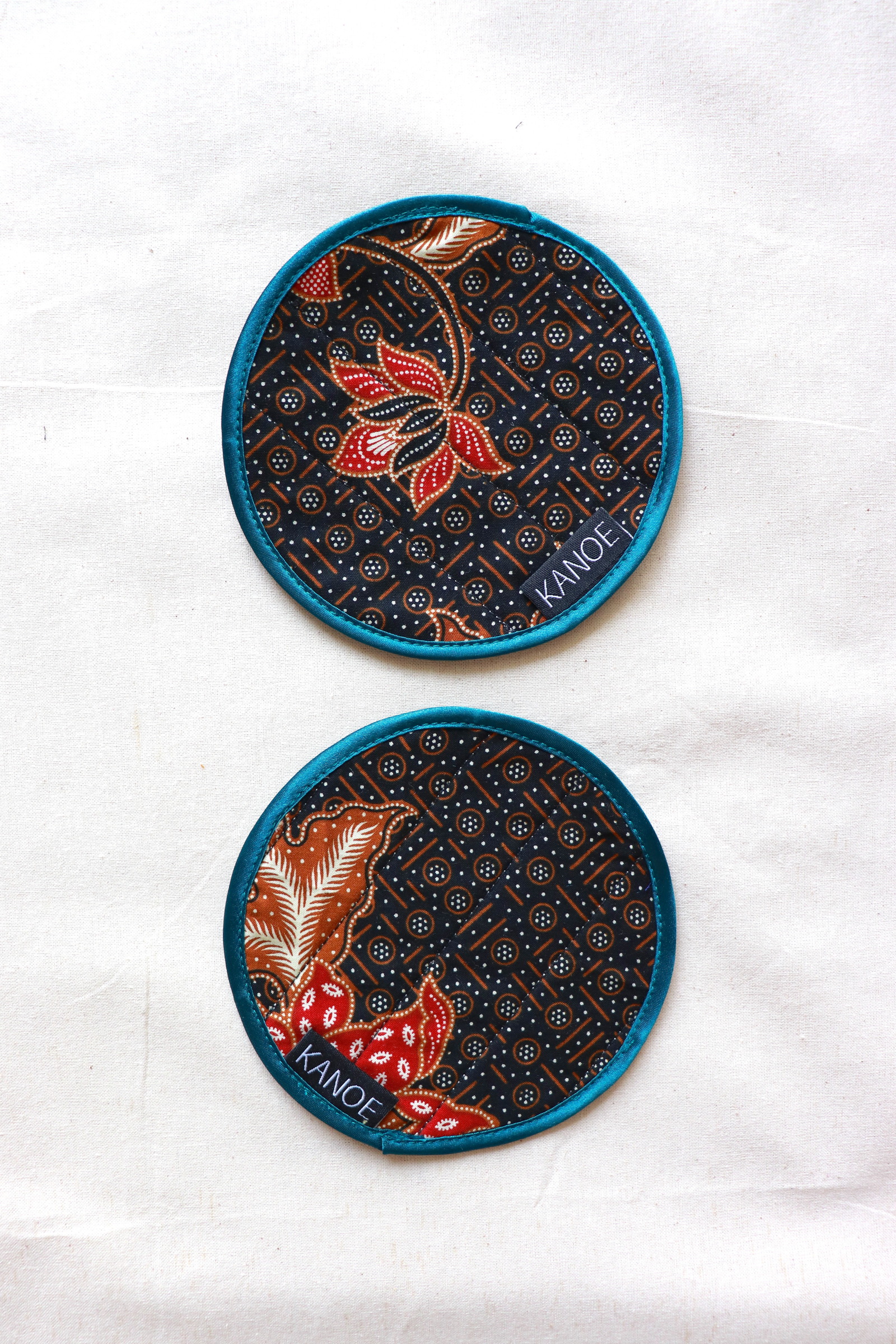Batik Coaster - Cocoa Stars ( Set of 2 )