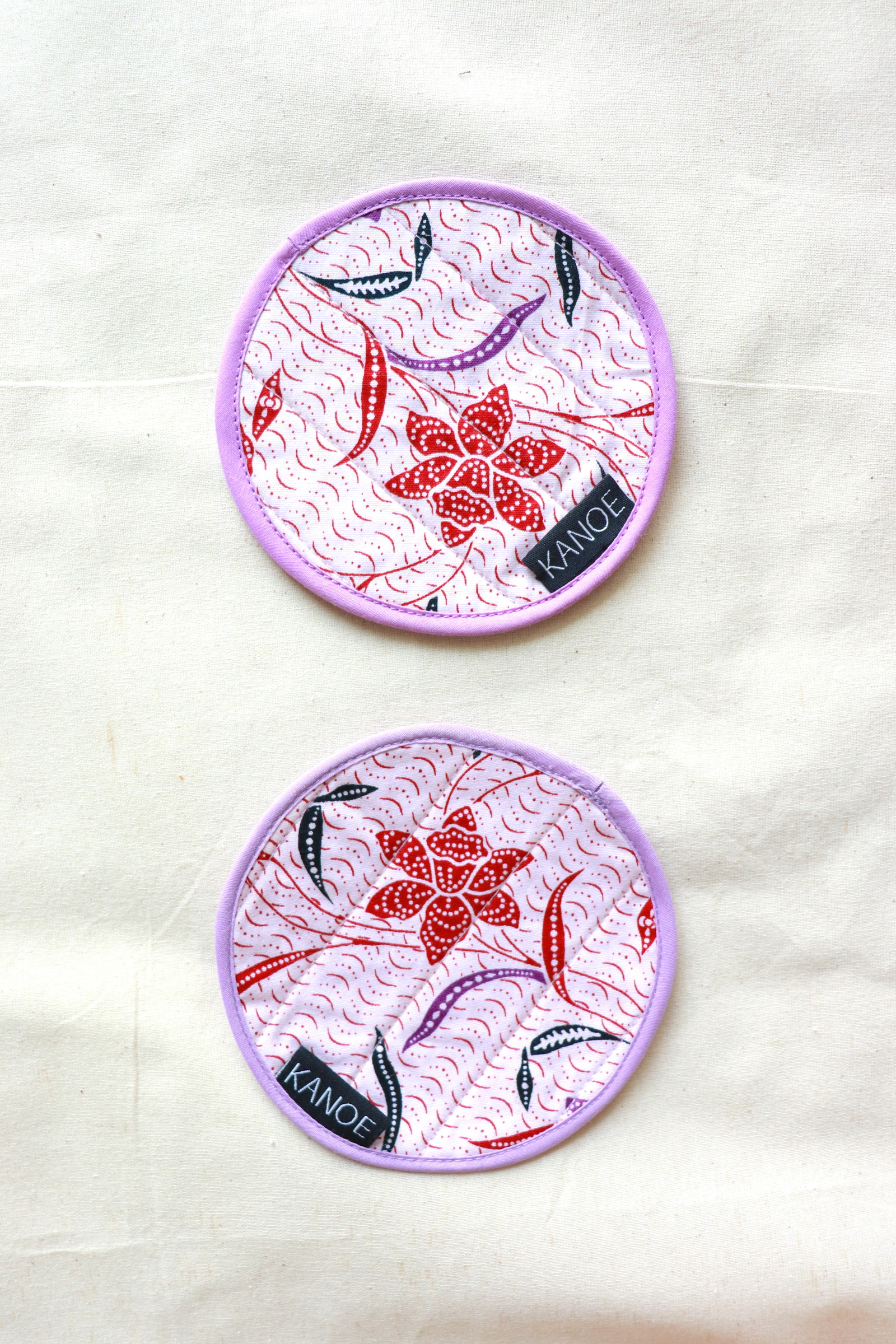 Batik Coaster - Pinkie Sips ( Set of 2 )
