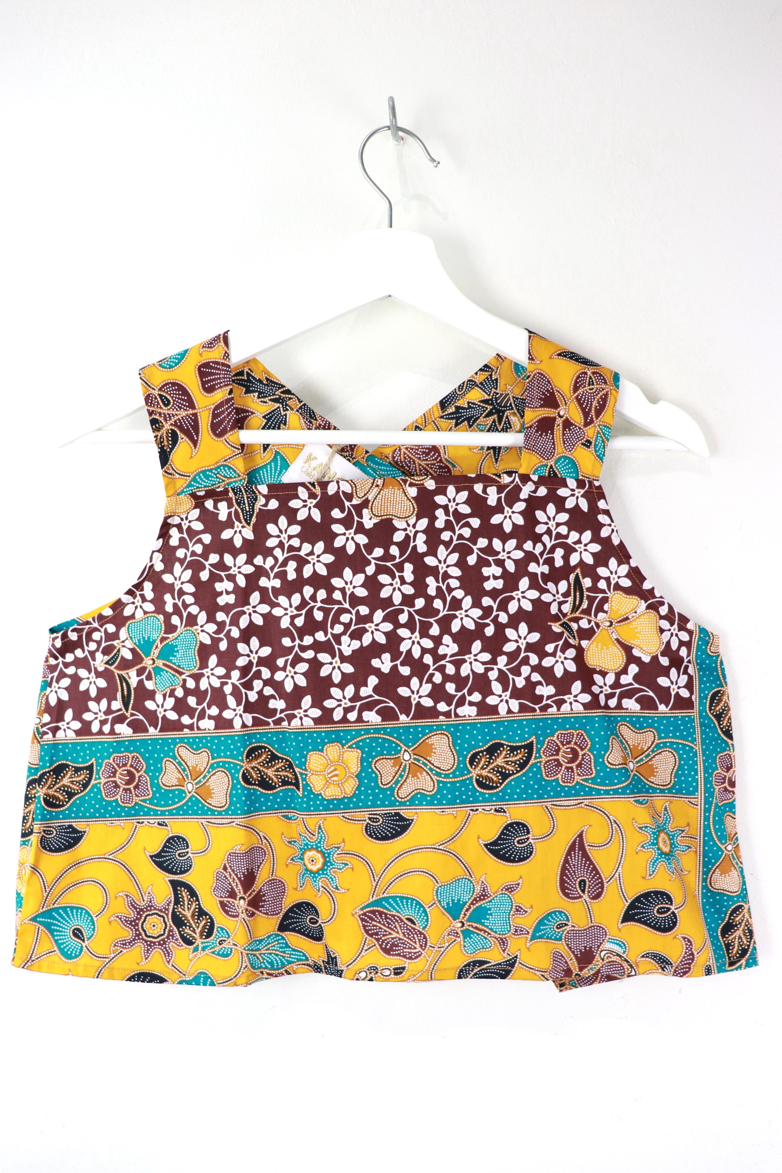 Square Napkin Batik Top - Yellowing Leaves