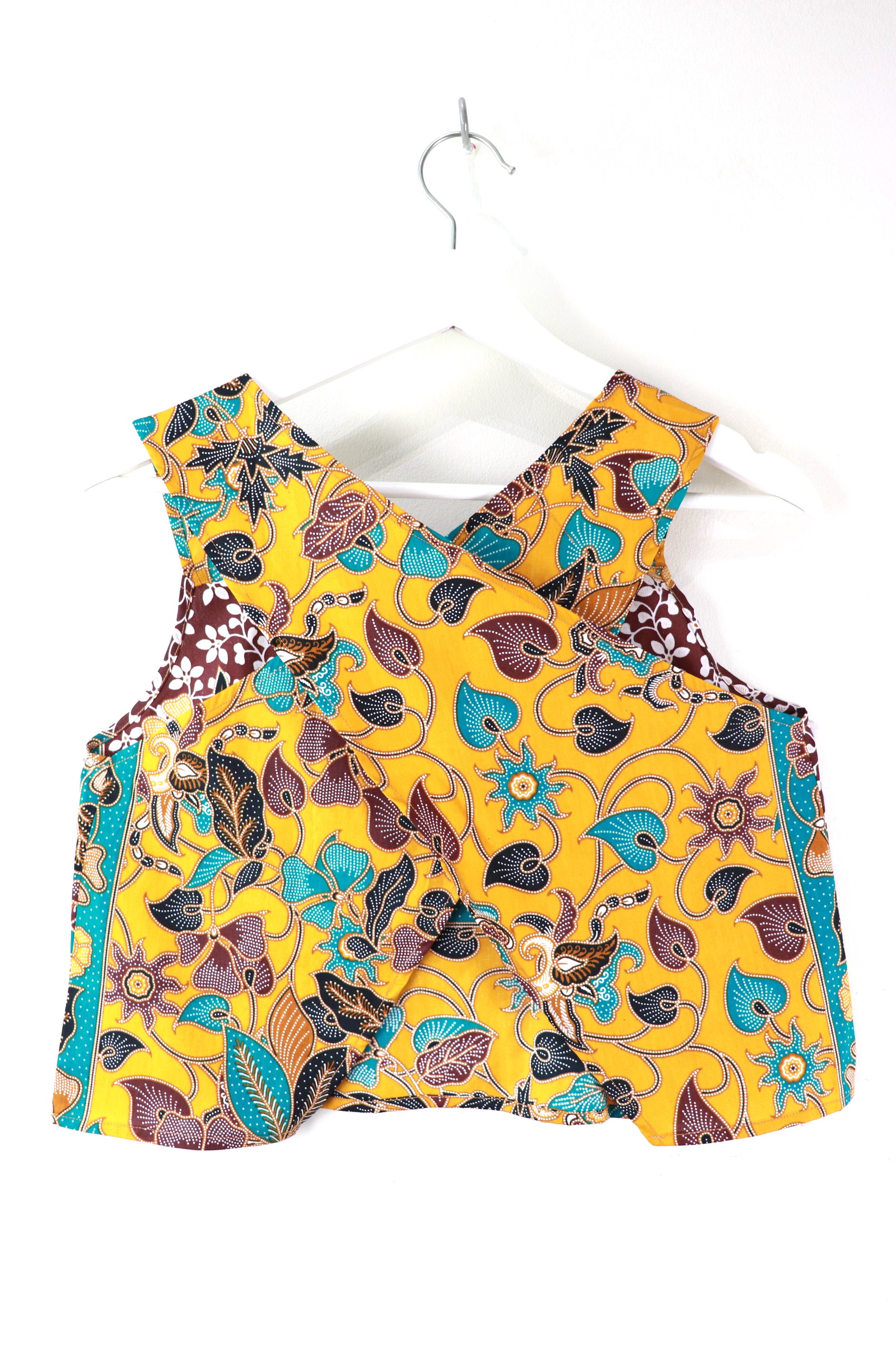 Square Napkin Batik Top - Yellowing Leaves
