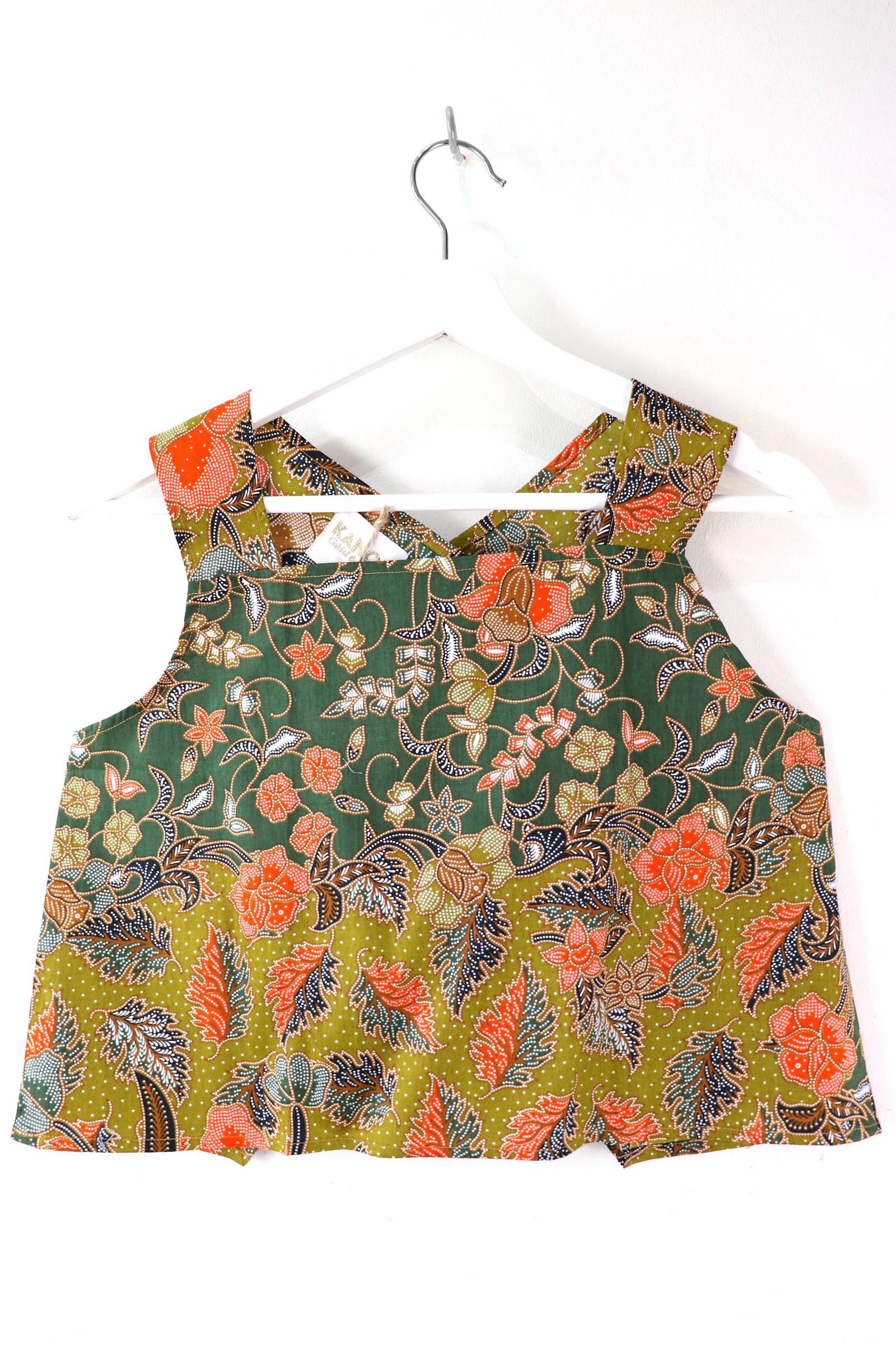 Square Napkin Batik Top - Conifer Trees