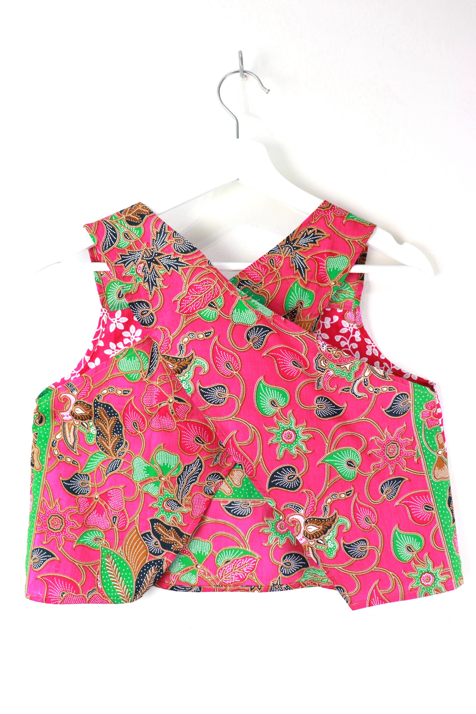 Square Napkin Batik Top - Summer Blossoms [ L ]