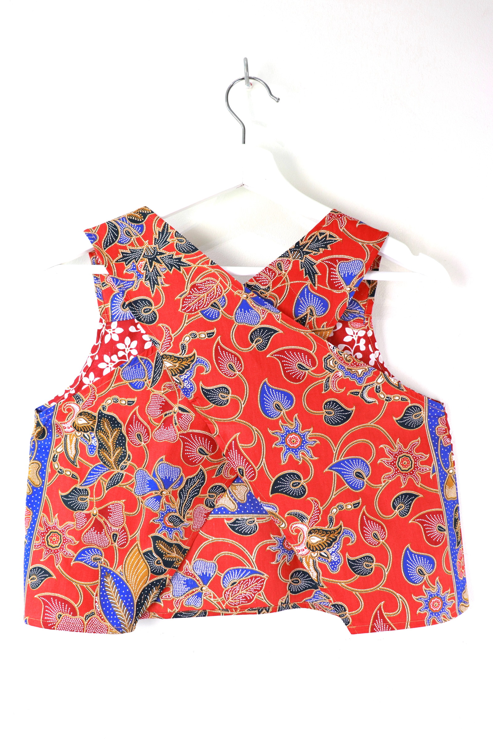 Square Napkin Batik Top - Starburst Hibiscus