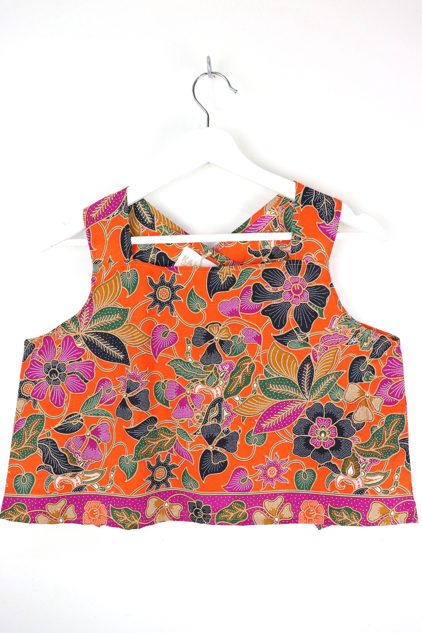 Square Napkin Batik Top - Orange Cosmos ( M )