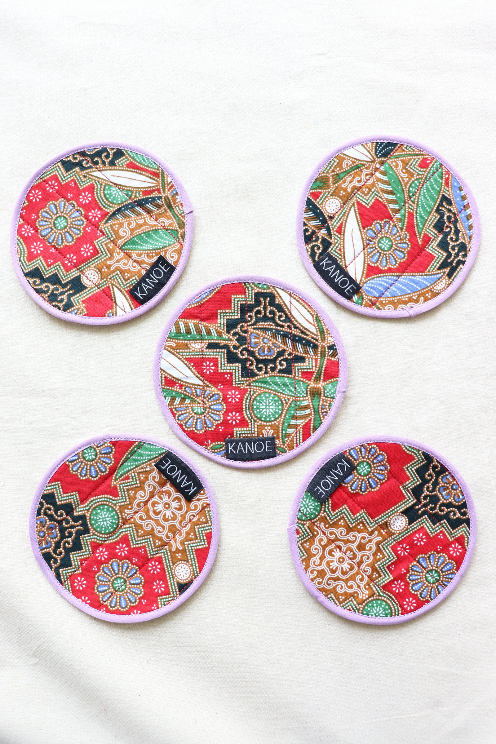 Batik Coaster - A Gathering ( Set of 5 )