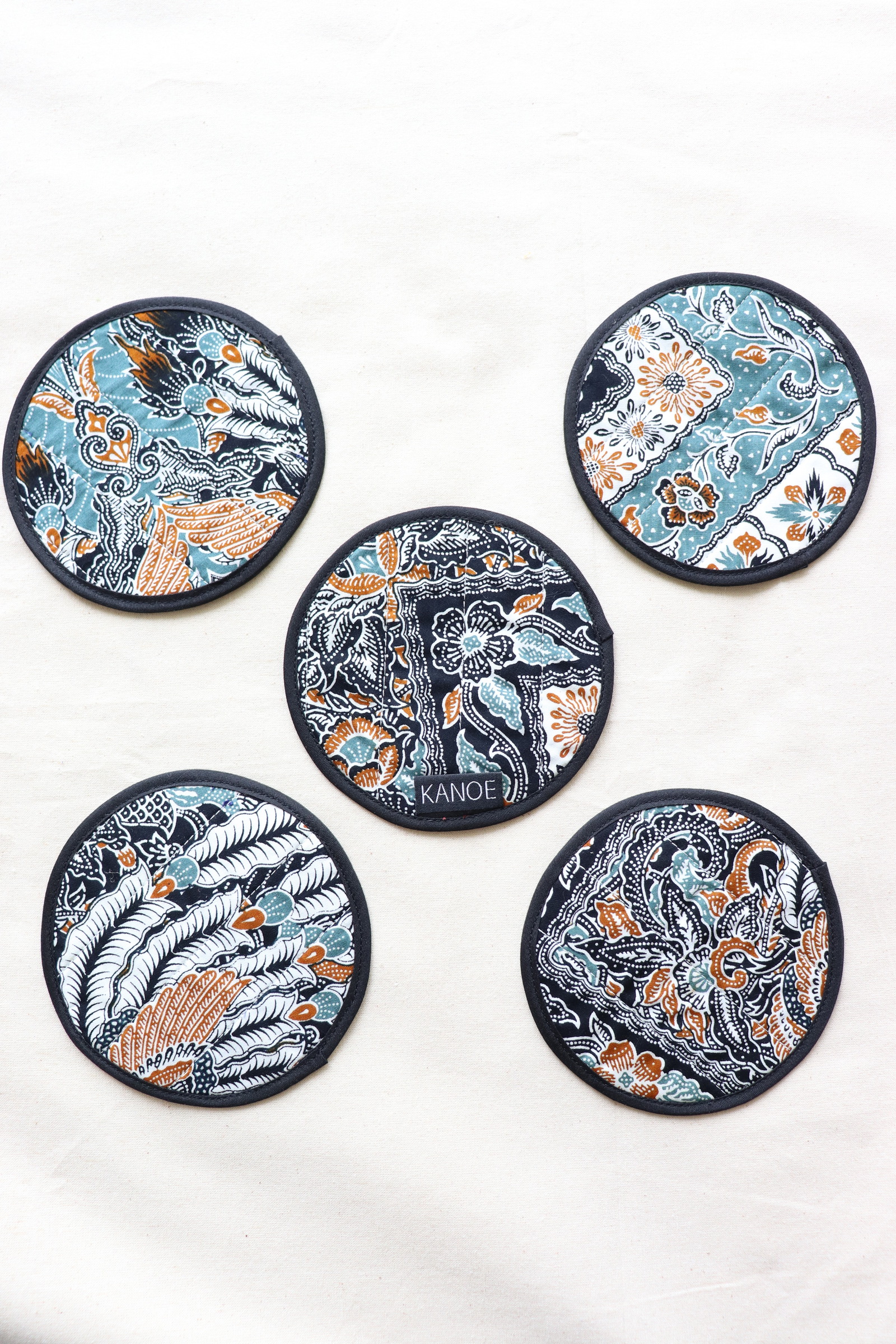 Batik Coaster - Family Dinners ( Set of 5 )