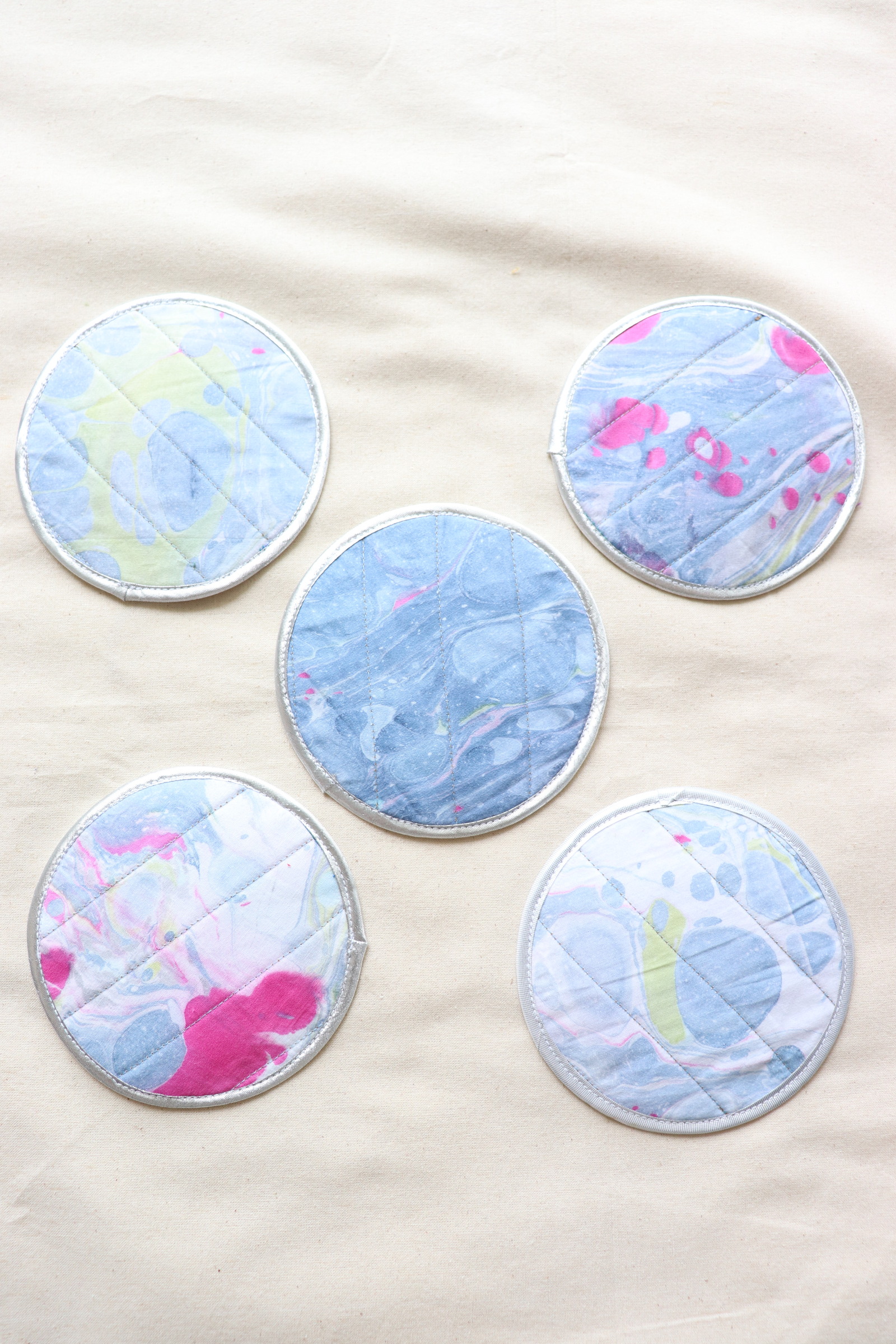 Batik Coaster - Drinks by the Beach ( Set of 5 )