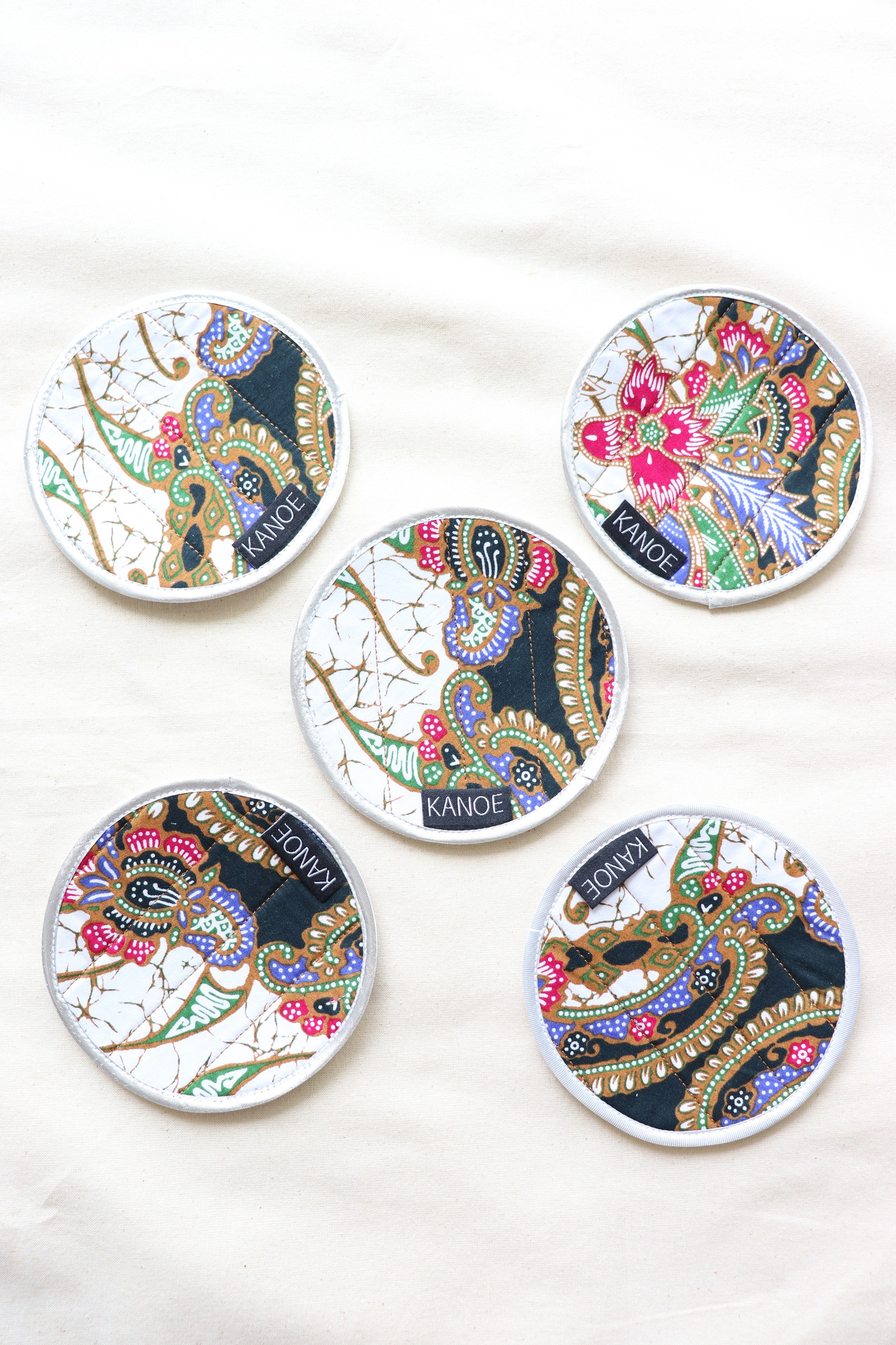Batik Coaster - Drinks by the Beach ( Set of 5 )