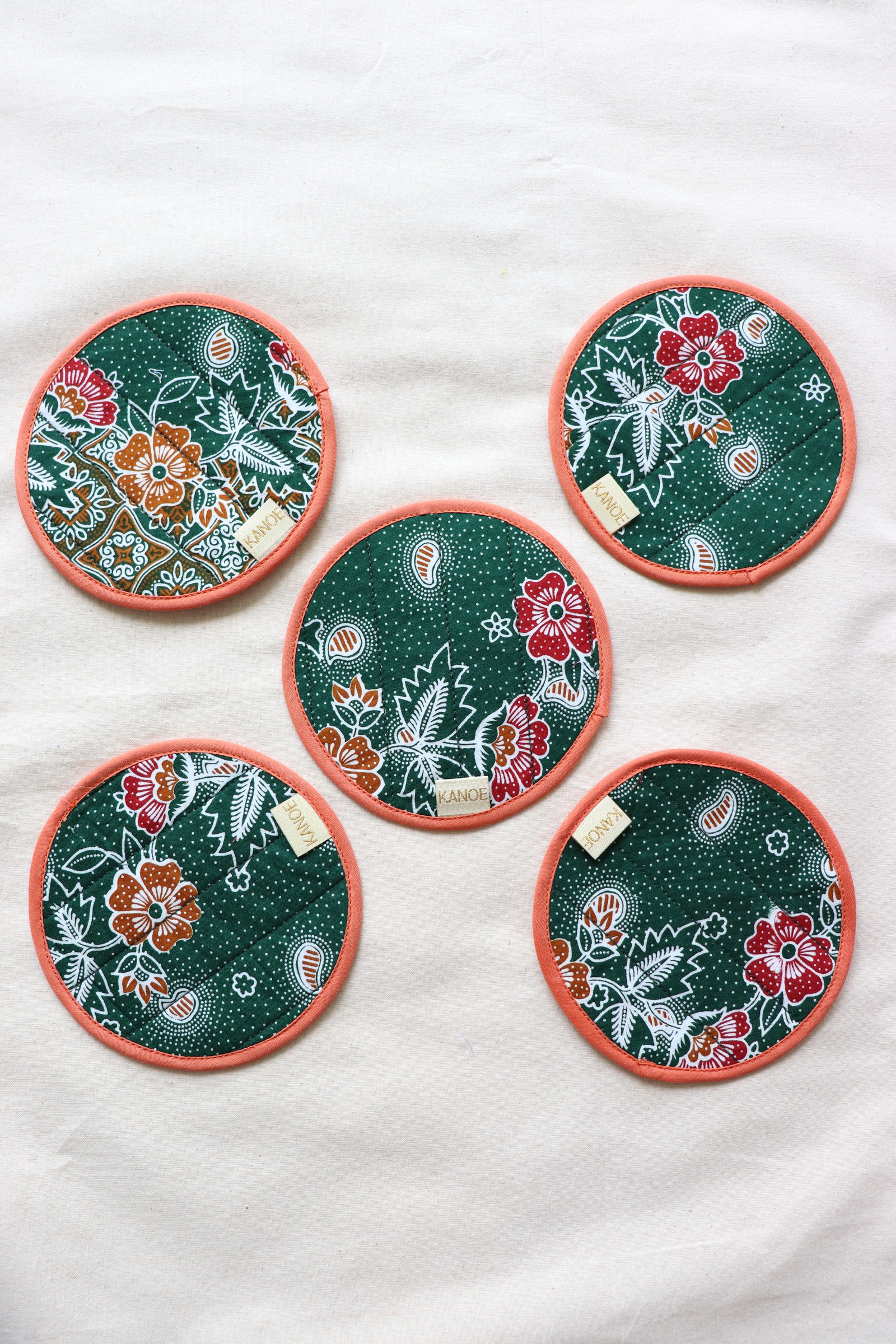 Batik Coaster - Jungle Brunch ( Set of 5 )