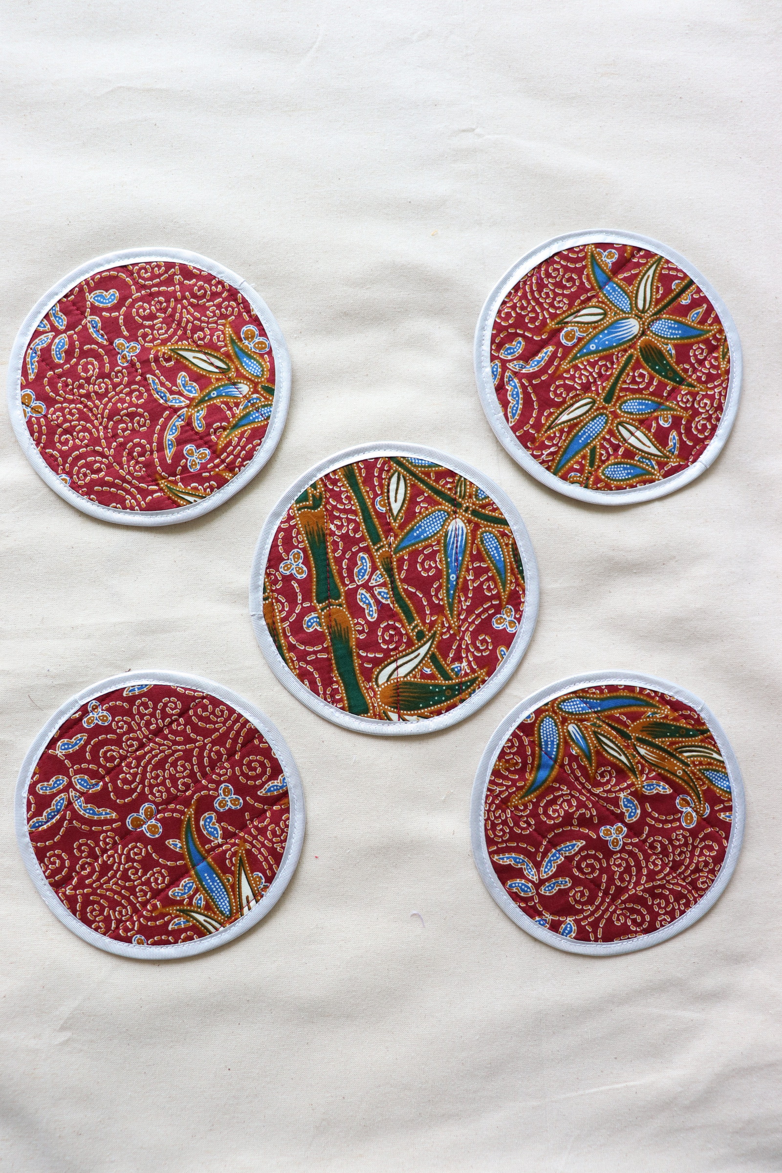 Batik Coaster - Get Together ( Set of 5 )