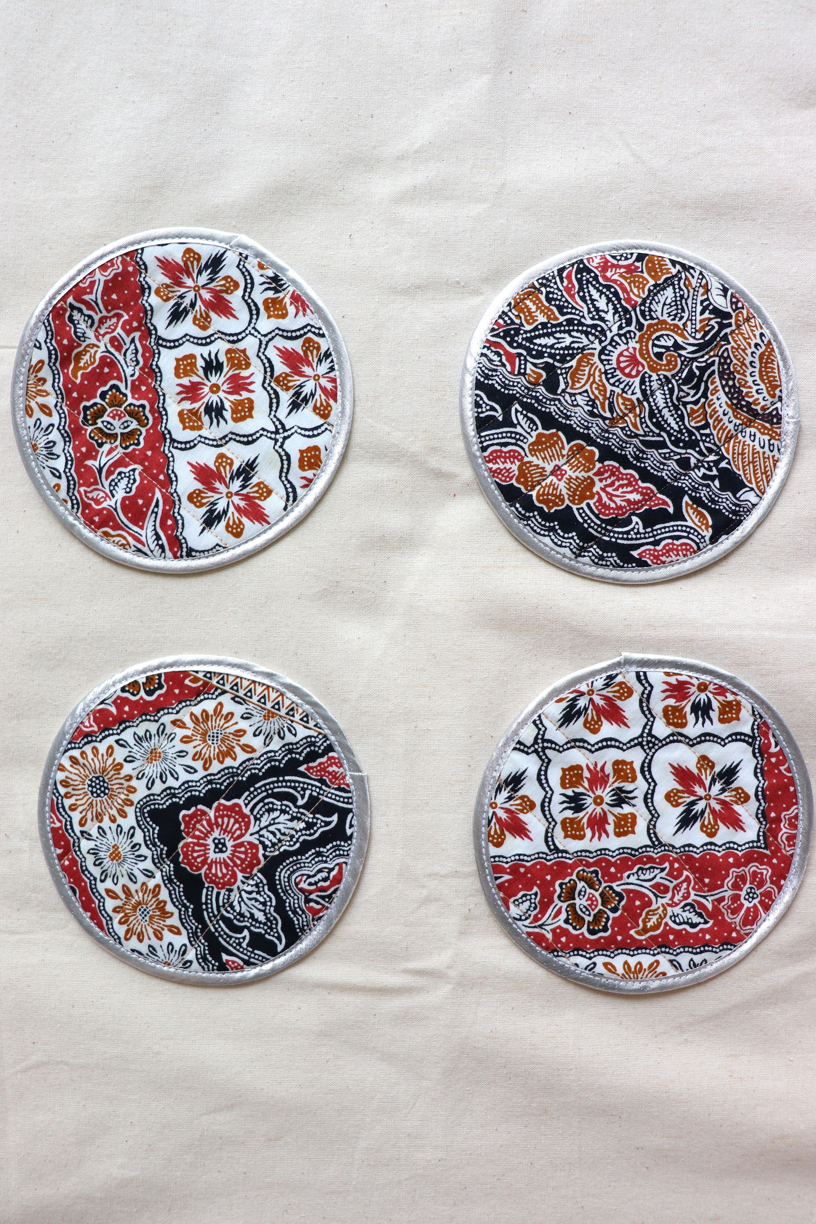 Batik Coaster - Cool Champagne ( Set of 4 )