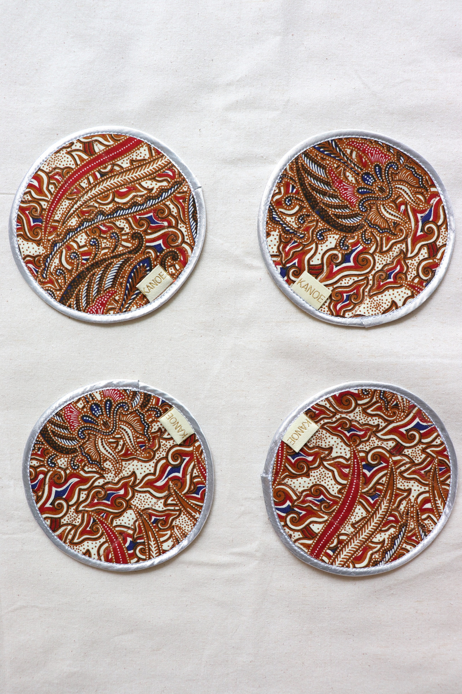 Batik Coaster - Cool Champagne ( Set of 4 )