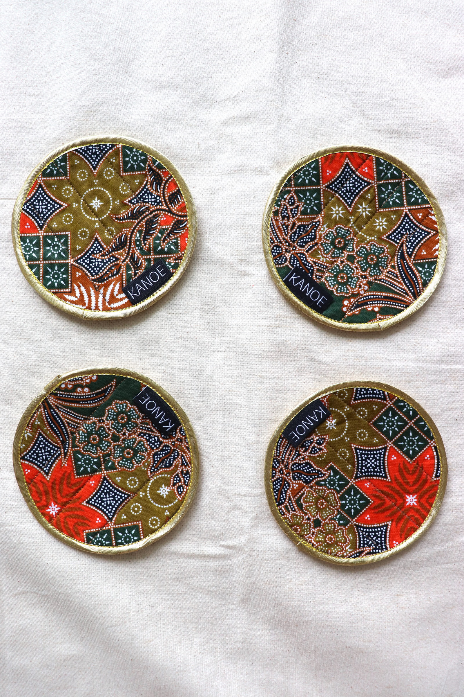 Batik Coaster - Raise a Glass ( Set of 4 )