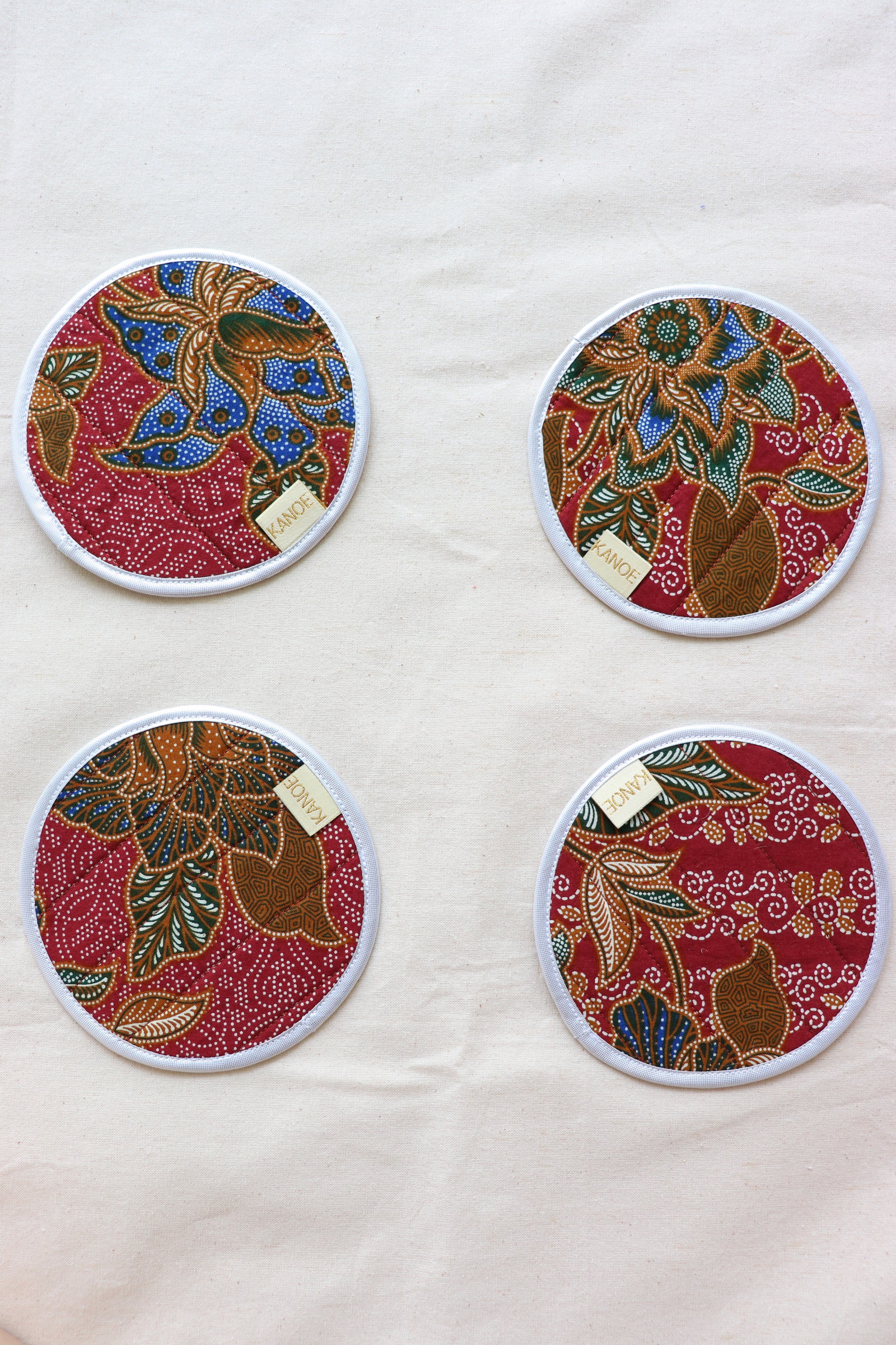 Batik Coaster - Wild Berry Pop ( Set of 4 )