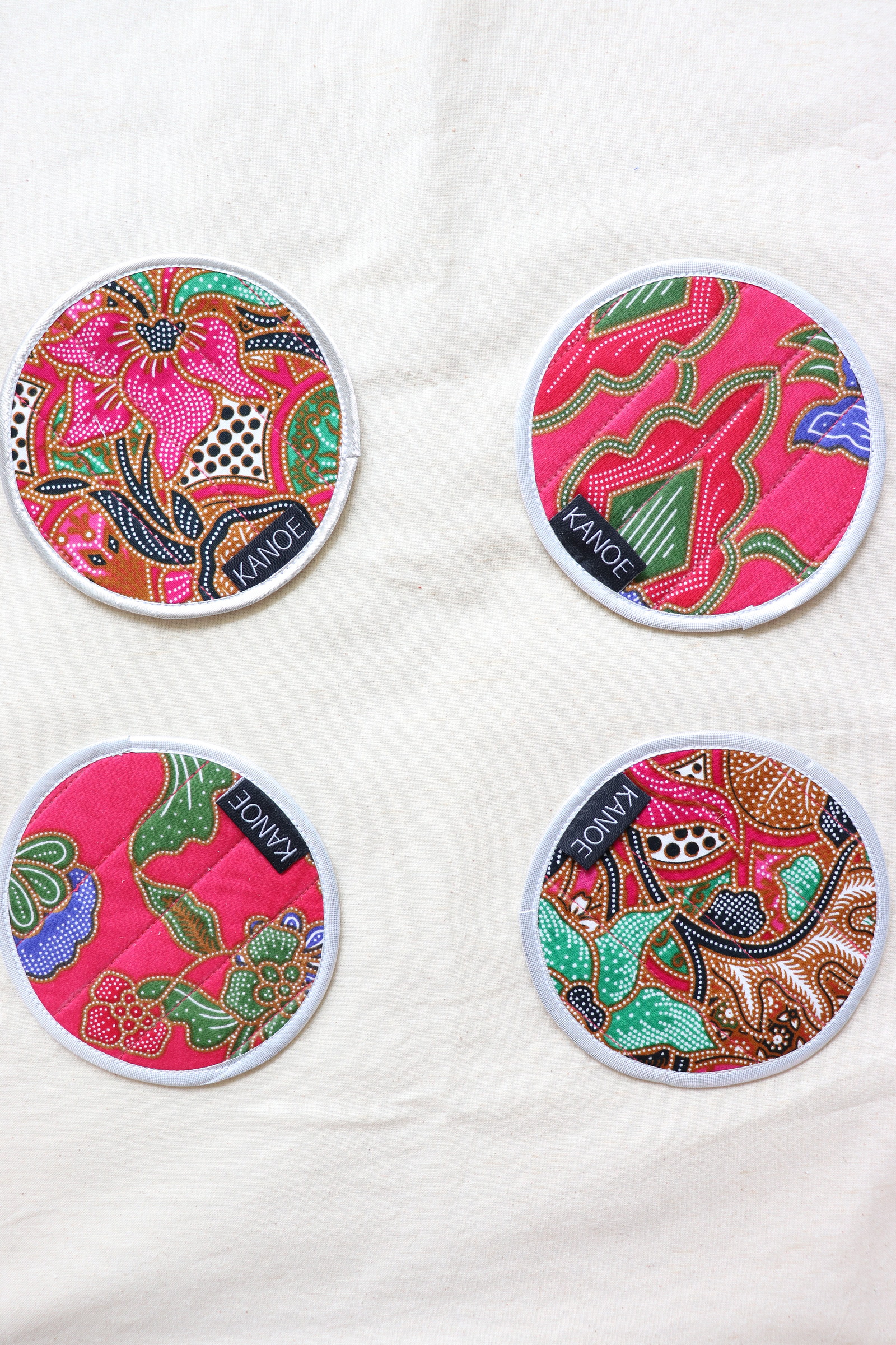 Batik Coaster -  Pinkish Guava ( Set of 4 )