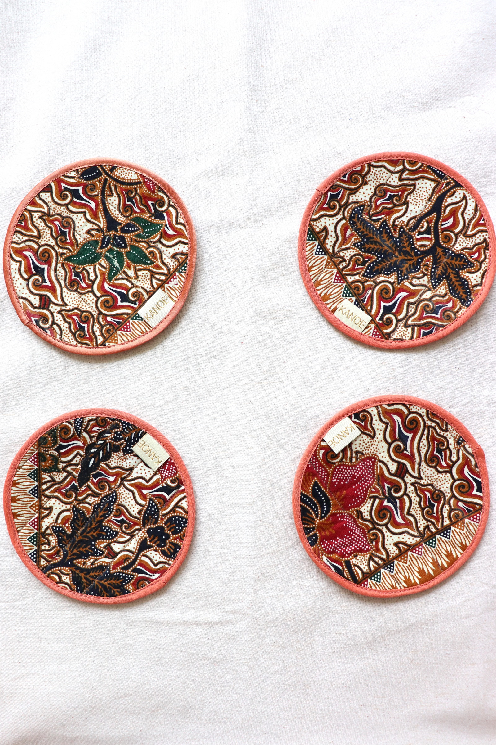 Batik Coaster - Golden Delight ( Set of 4 )