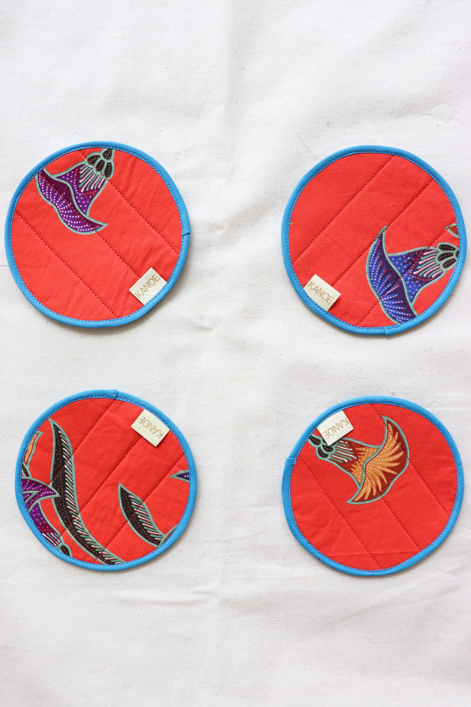 Batik Coaster - Cherry Cider ( Set of 4 )