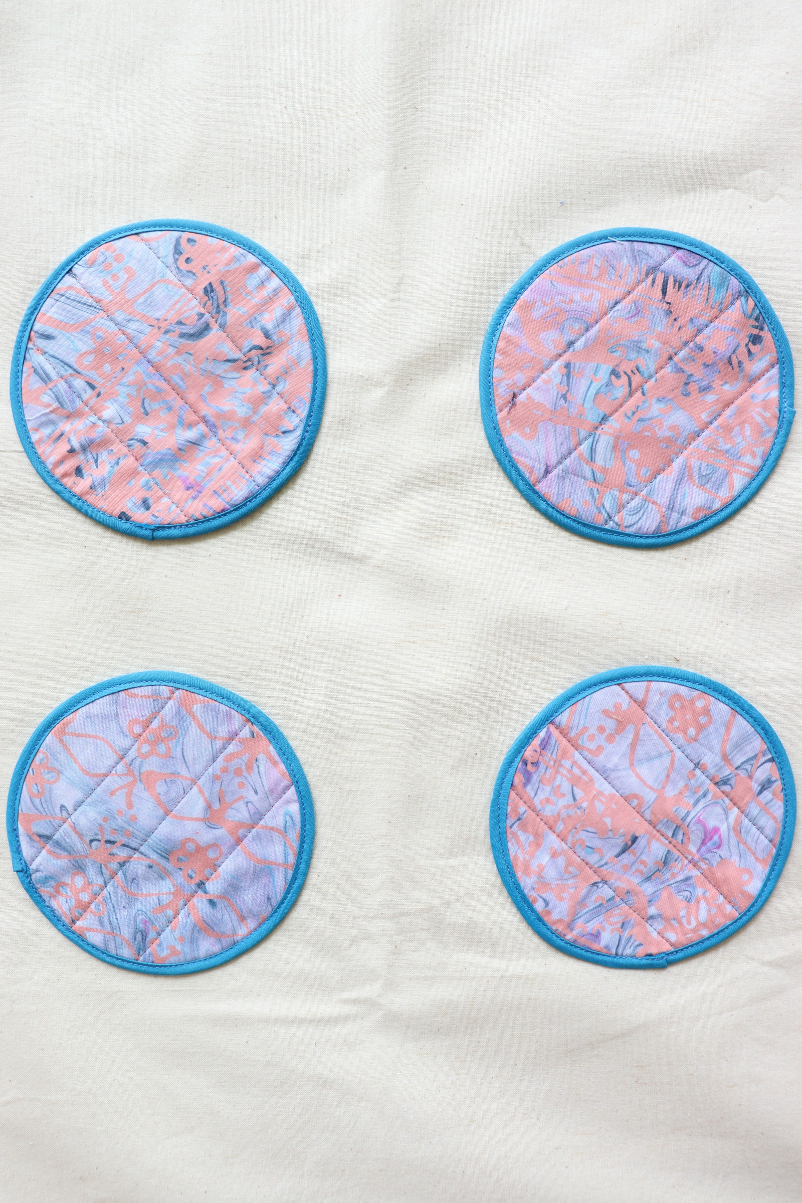 Batik Coaster - Cherry Cider ( Set of 4 )
