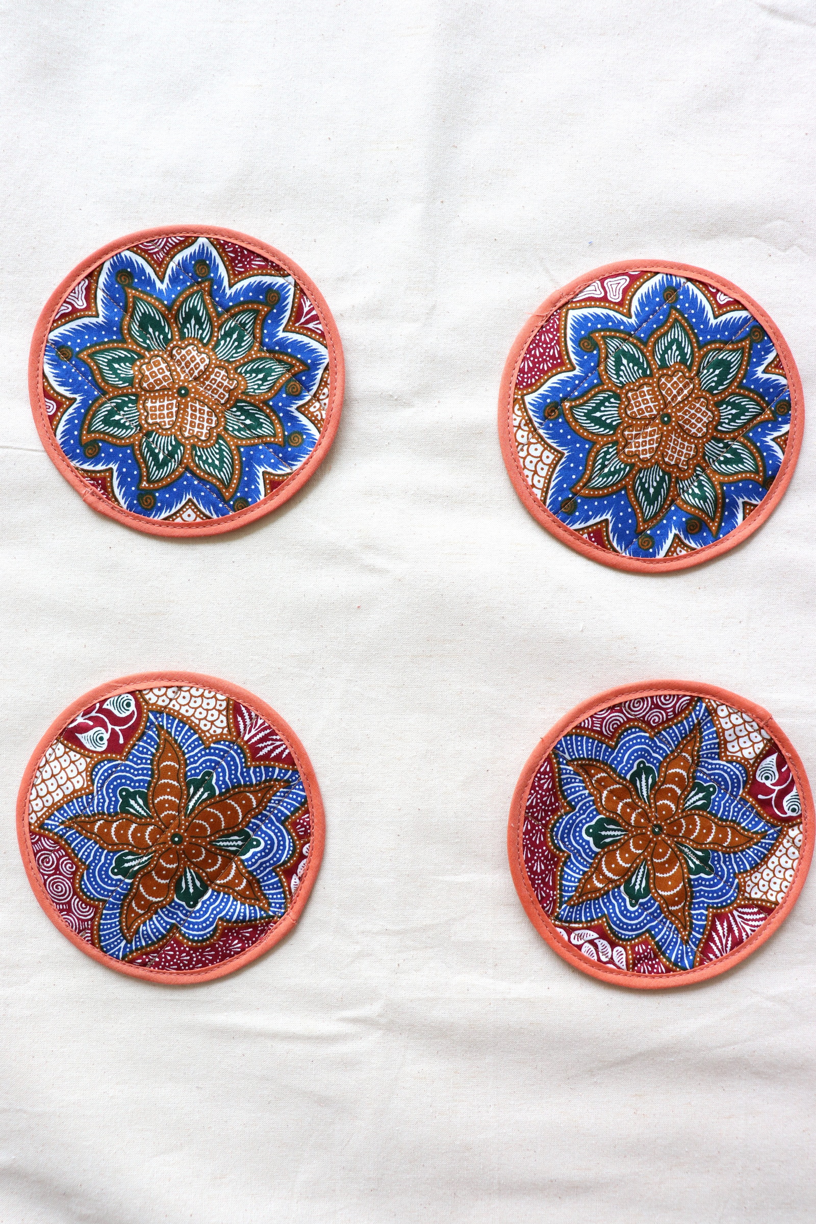 Batik Coaster - Tea's Ready ( Set of 4 )