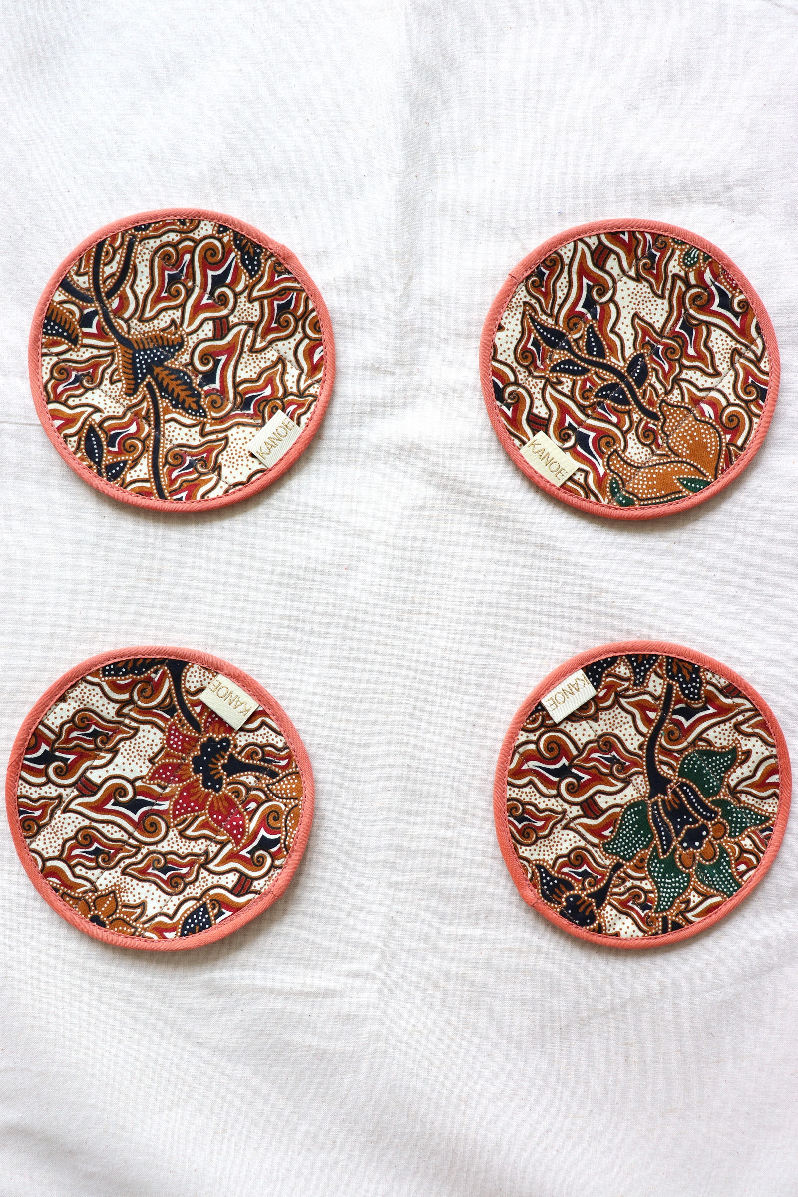 Batik Coaster - Tea's Ready ( Set of 4 )