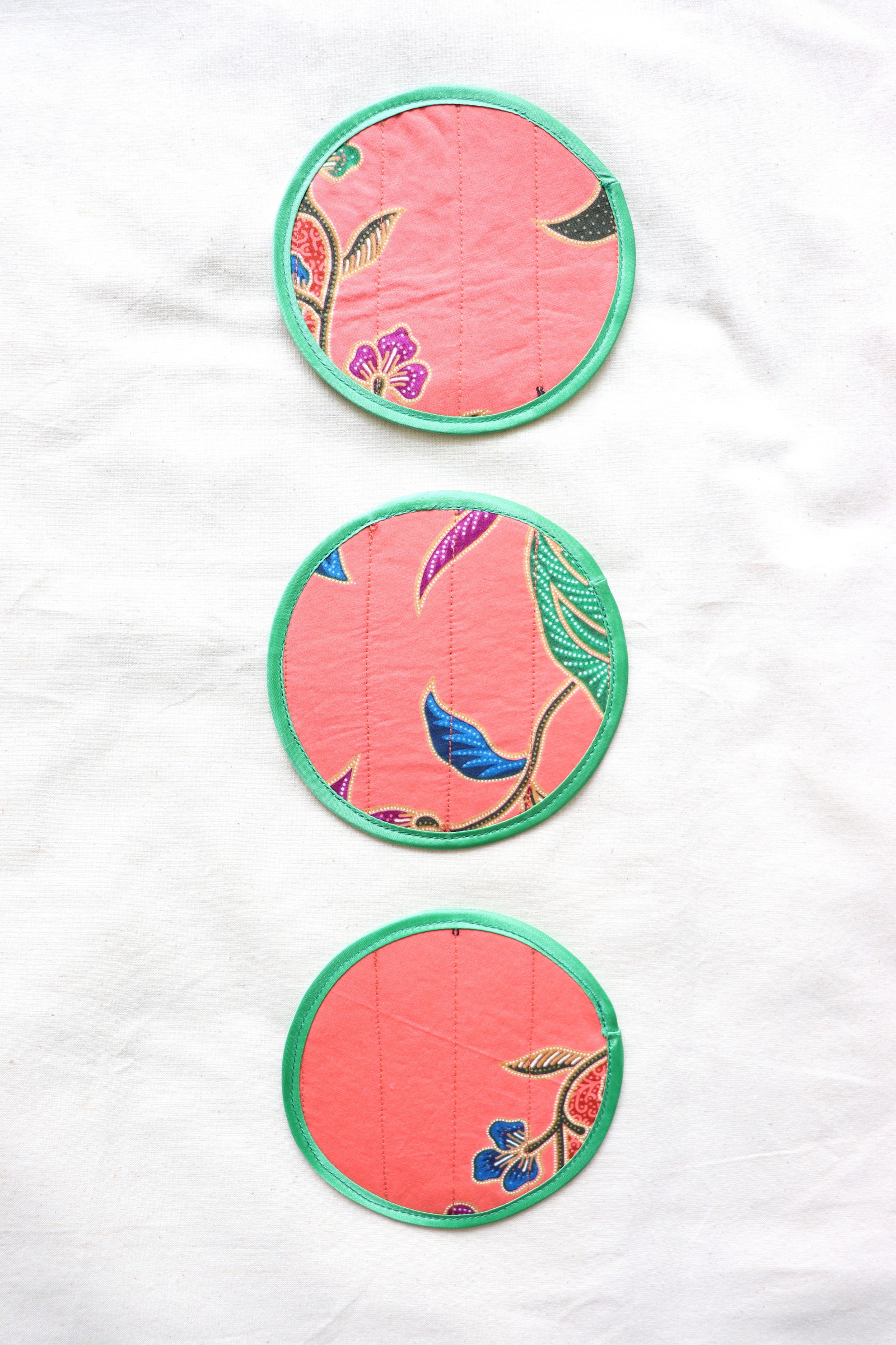 Batik Coaster - Sirap Ais ( Set of 3 )