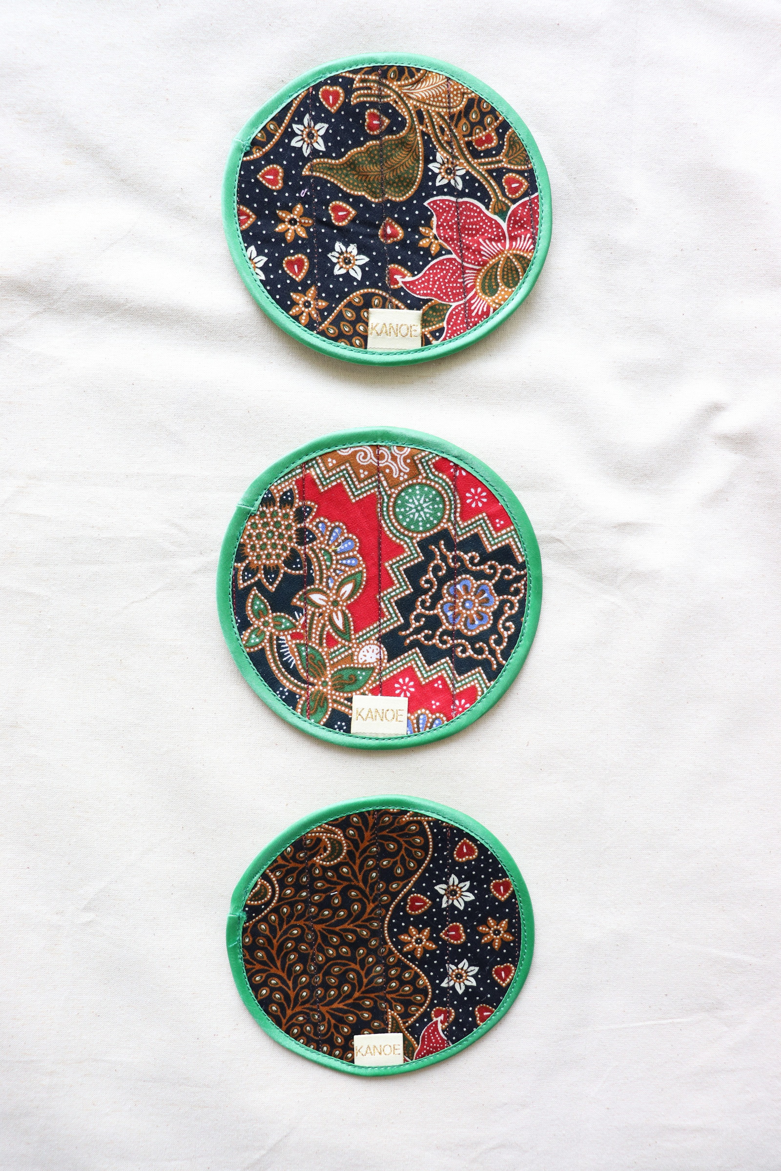 Batik Coaster - Sirap Ais ( Set of 3 )