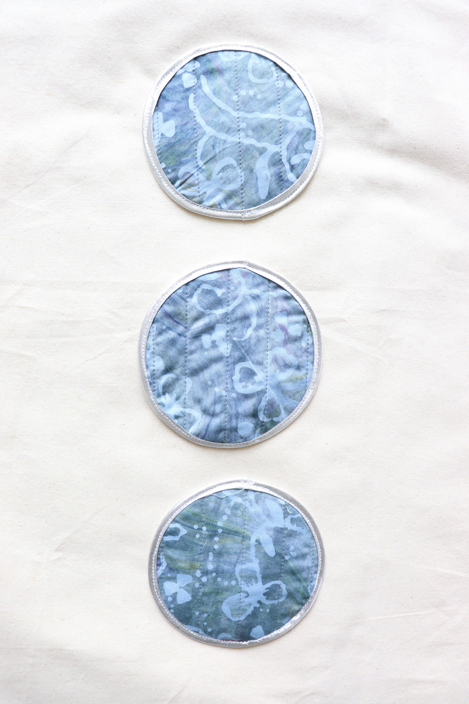 Batik Coaster - Cucumber Margarita ( Set of 3 )