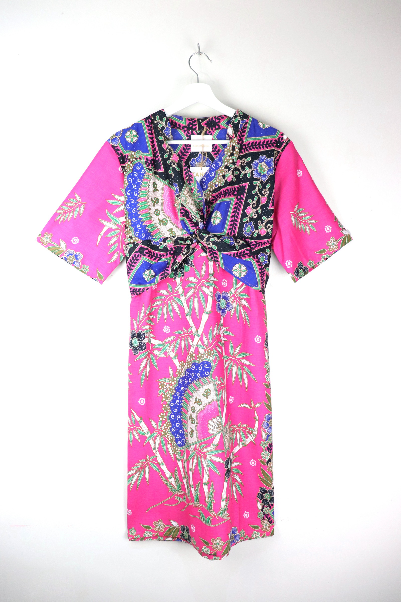 Twisted Front Dress w/ Mandarin Collar - Sweet Bergamot