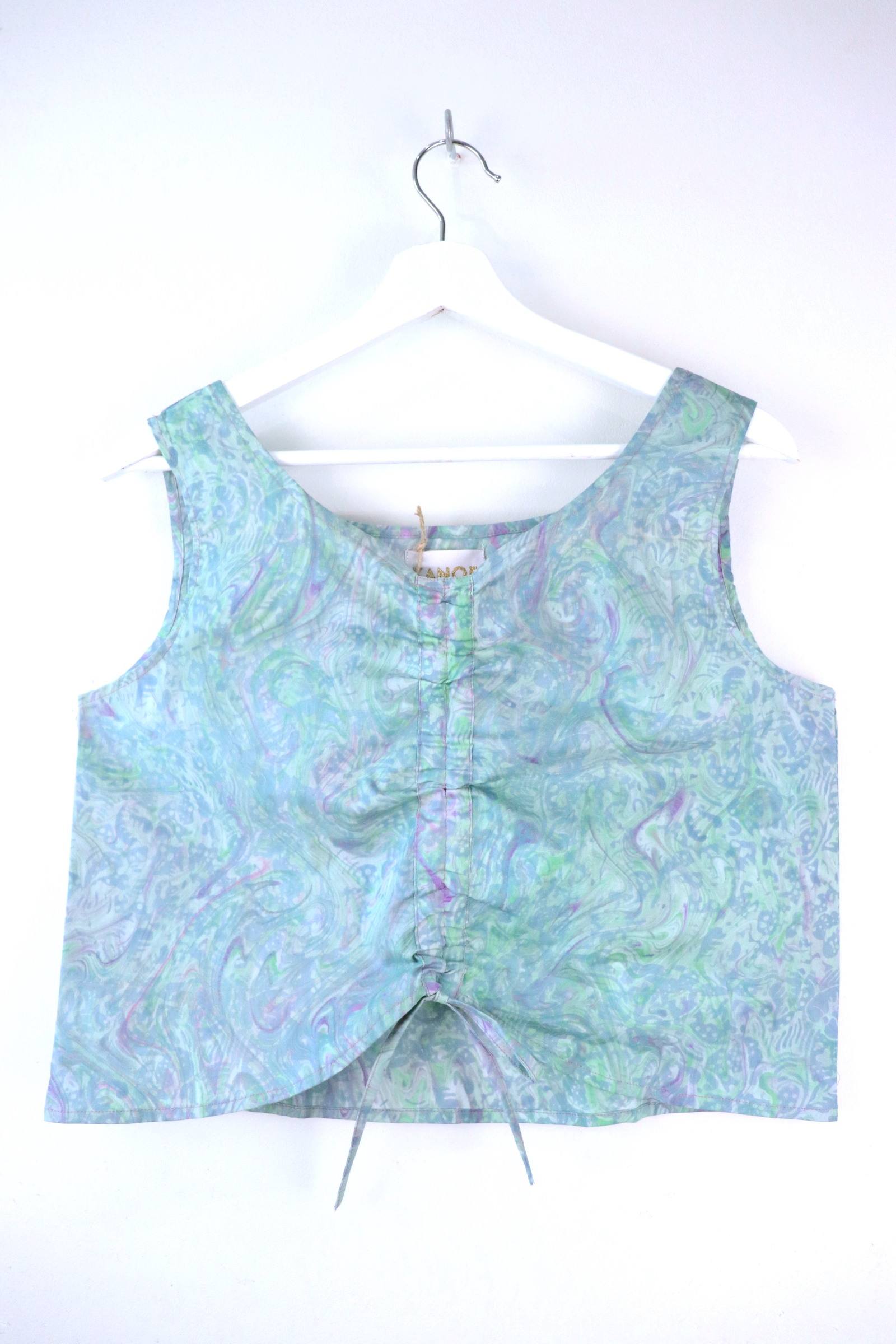 Ruched Curve Batik Top - Cosmic Stardust [ HandStamped ]