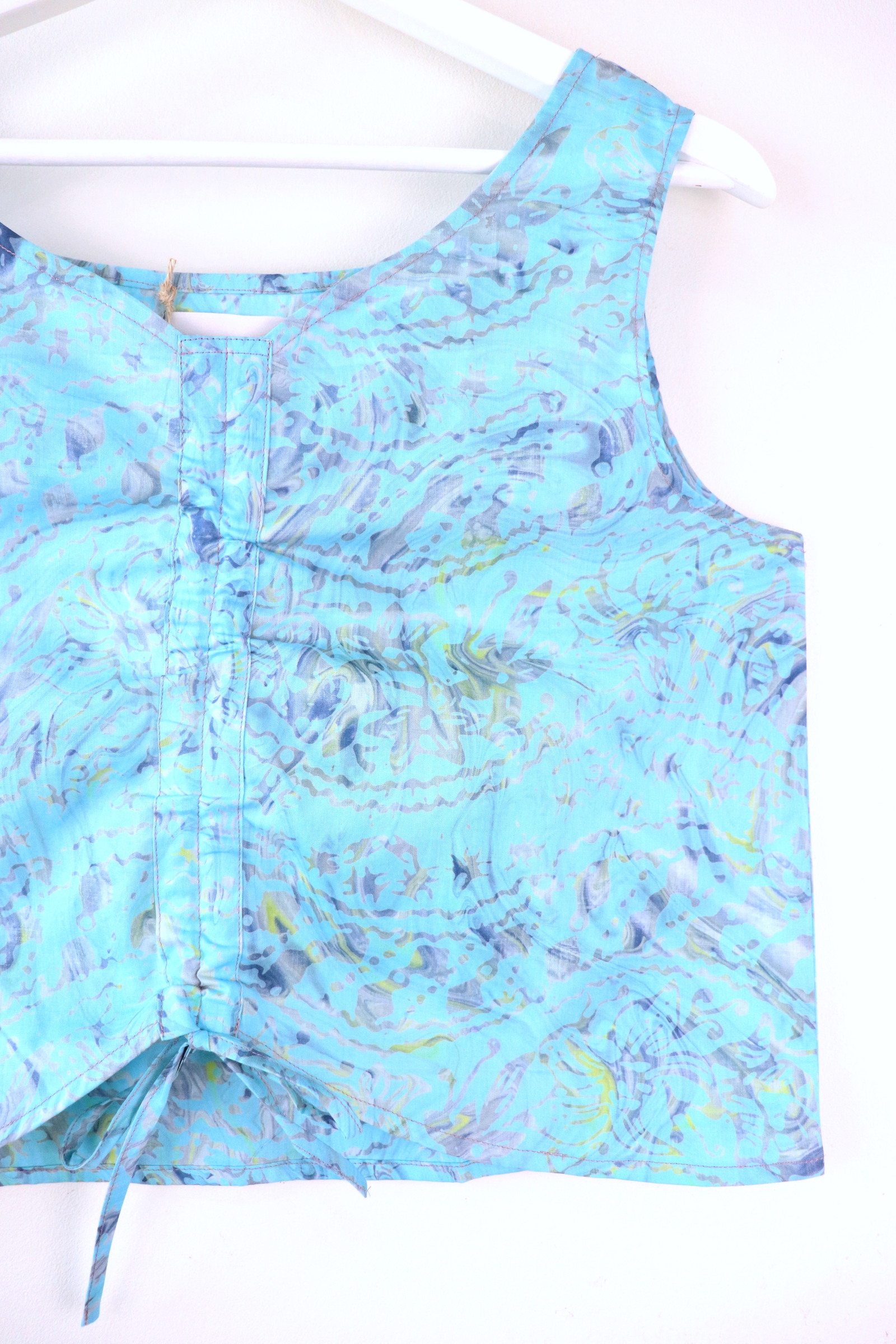 Ruched Curve Batik Top - Jupiter Skies [ HandStamped ]