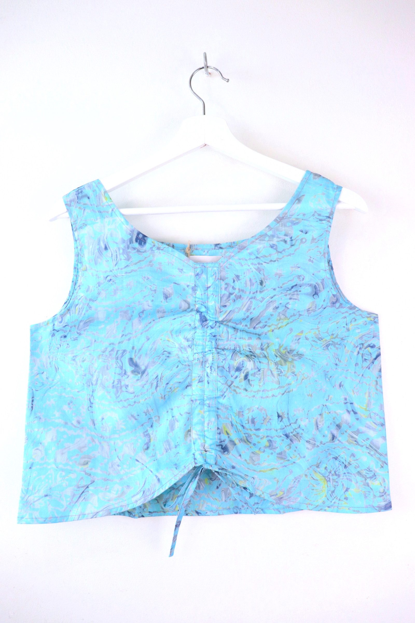 Ruched Curve Batik Top - Jupiter Skies [ HandStamped ]