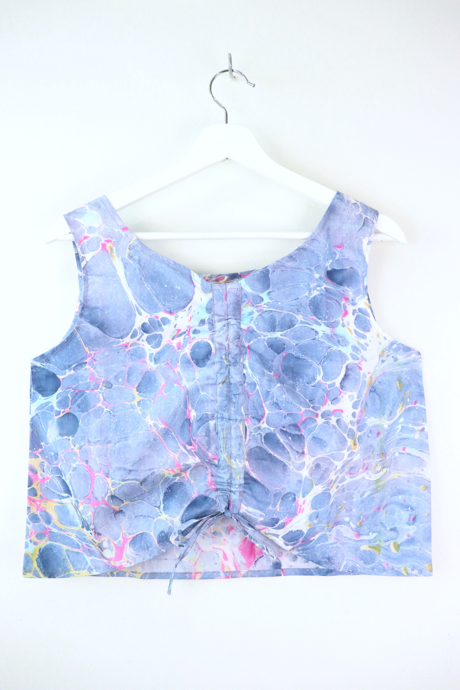 Ruched Curve Batik Top - Galactic Matter [ HandMarbled ]