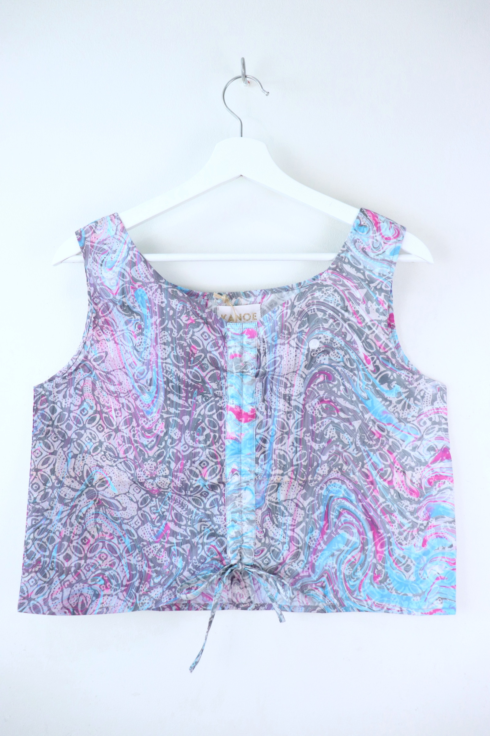 Ruched Curve Batik Top - To Infinity [ HandStamped ]