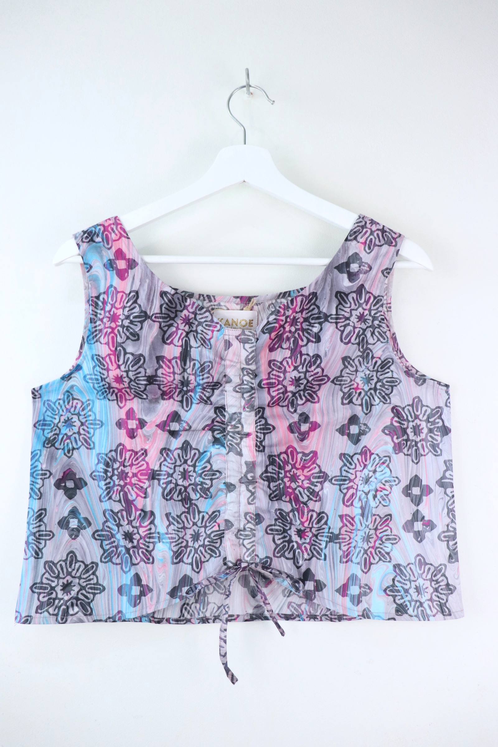 Ruched Curve Batik Top - Stars in Constellations [ HandStamped ]