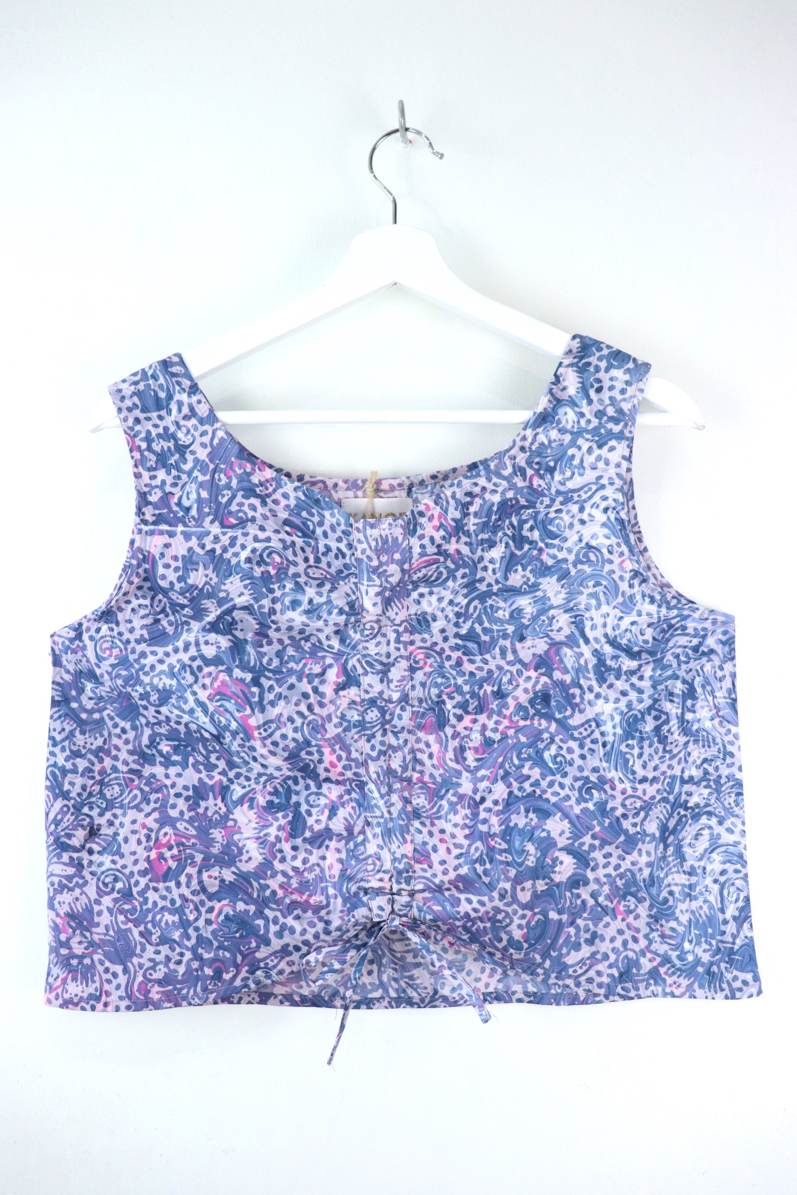 Ruched Curve Batik Top - Interstellar Patterns [ HandStamped ]