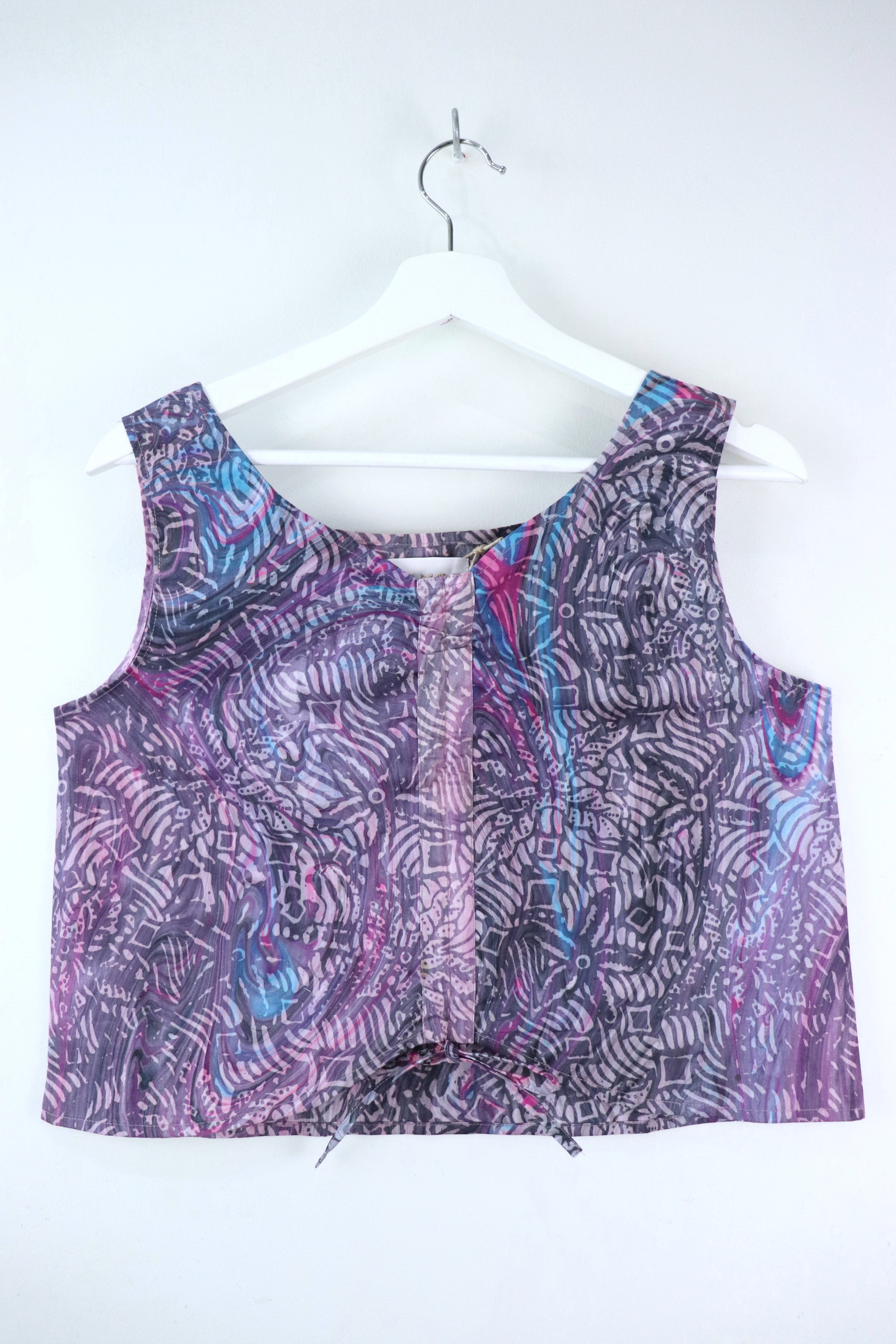 Ruched Curve Batik Top - Light Years Away [ HandStamped ]
