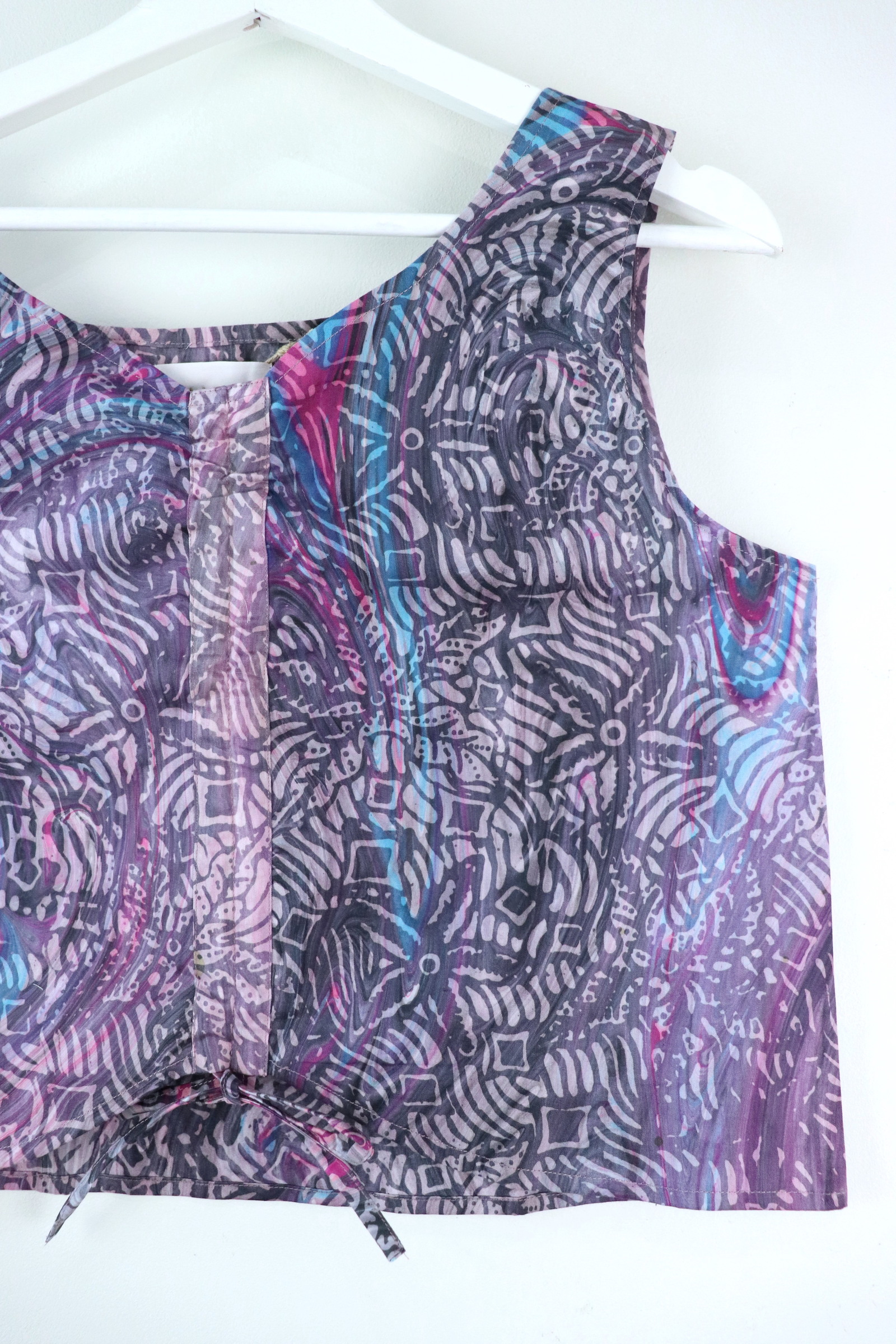 Ruched Curve Batik Top - Light Years Away [ HandStamped ]