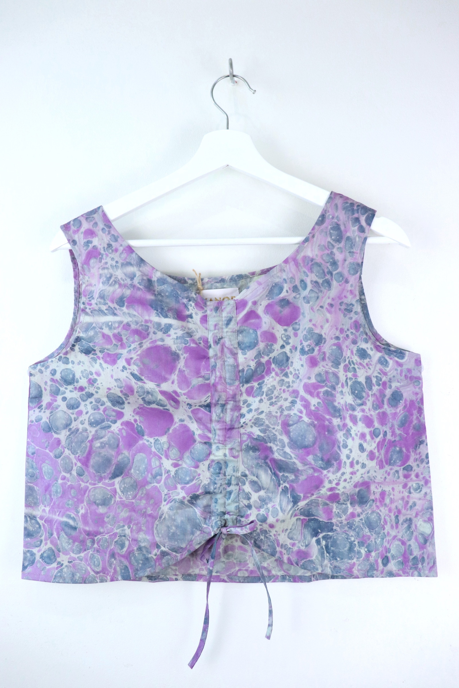 Ruched Curve Batik Top - Outer Space Girl [ HandMarbled ]