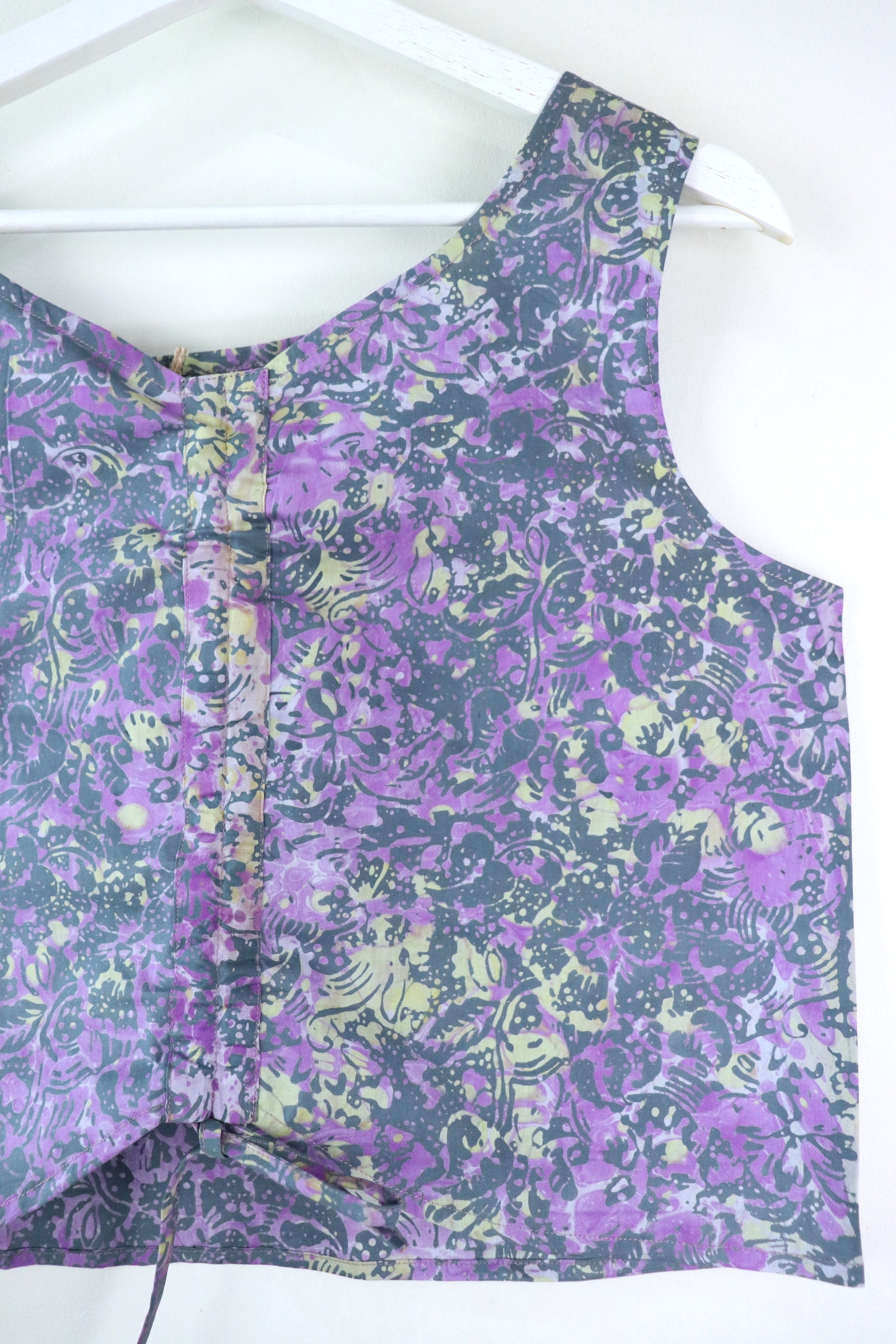 Ruched Curve Batik Top - Speckled Universe [ HandStamped ]