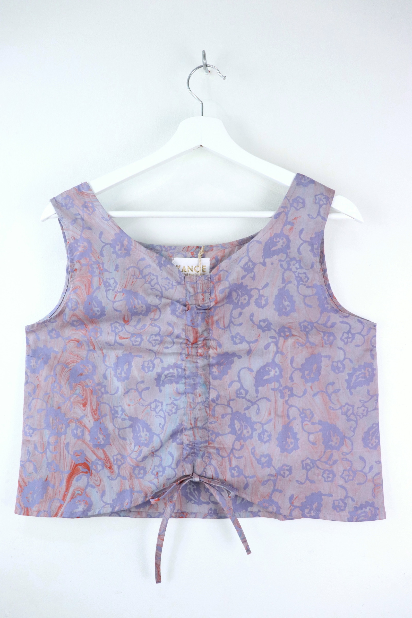 Ruched Curve Batik Top - Moonlight Glow [ HandStamped ]