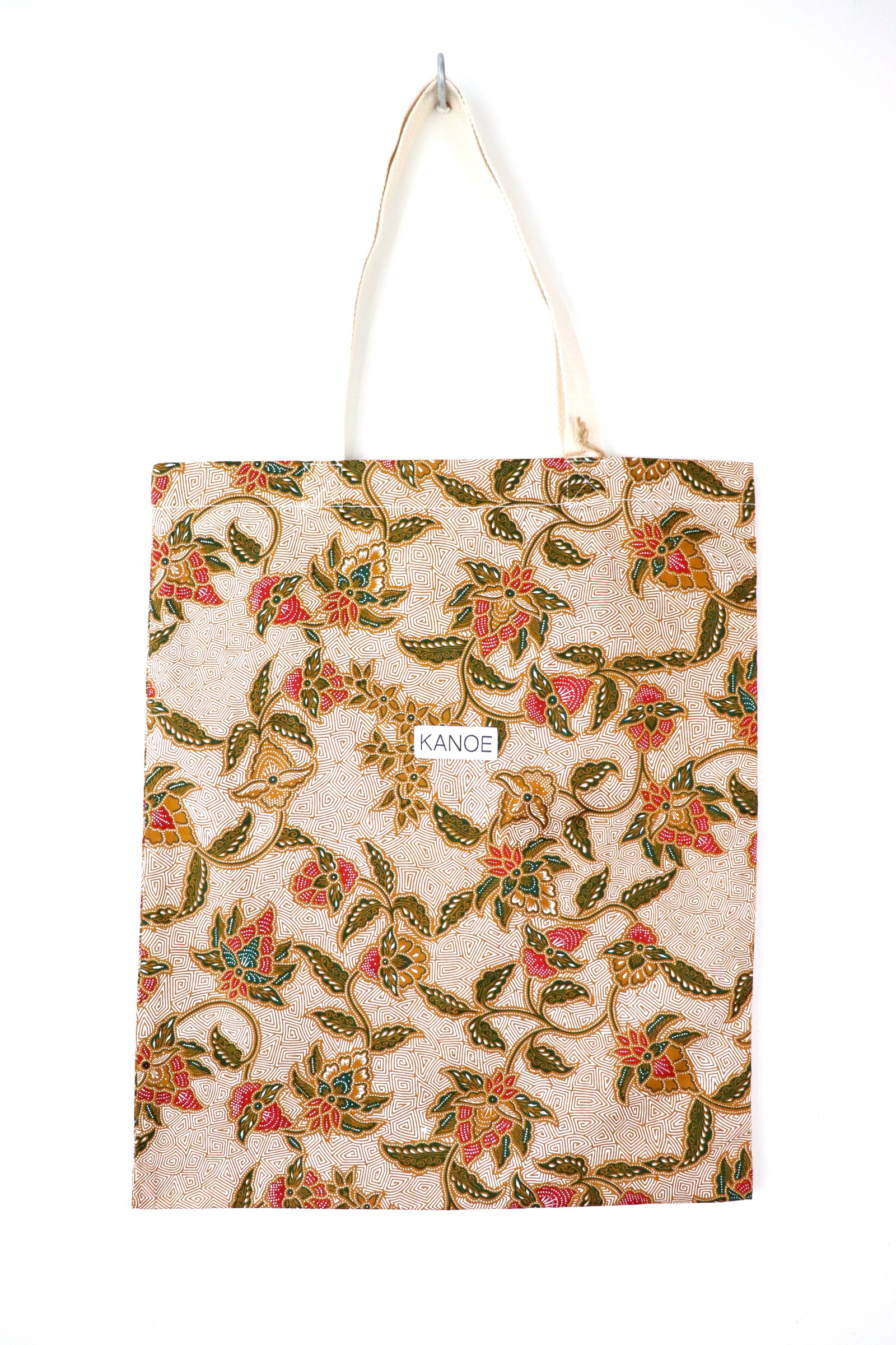 Batik Tote Bag - Maxi Poinsettias