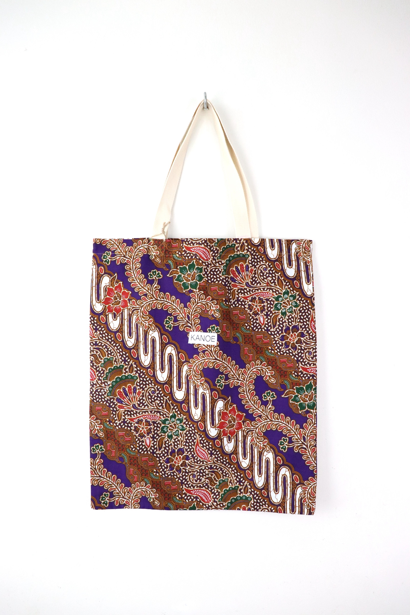 Batik Tote Bag - Maxi Allium Garden