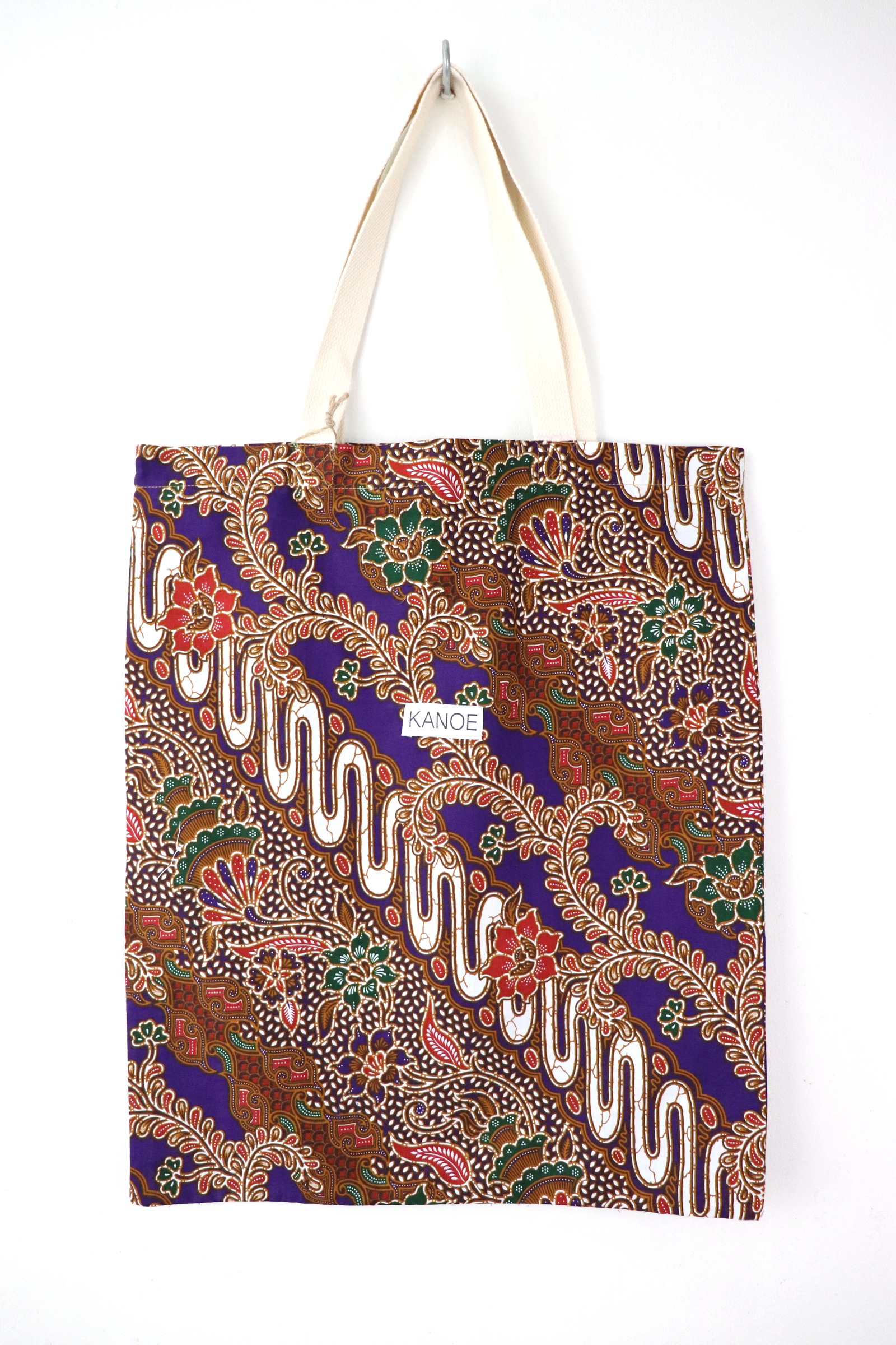 Batik Tote Bag - Maxi Allium Garden