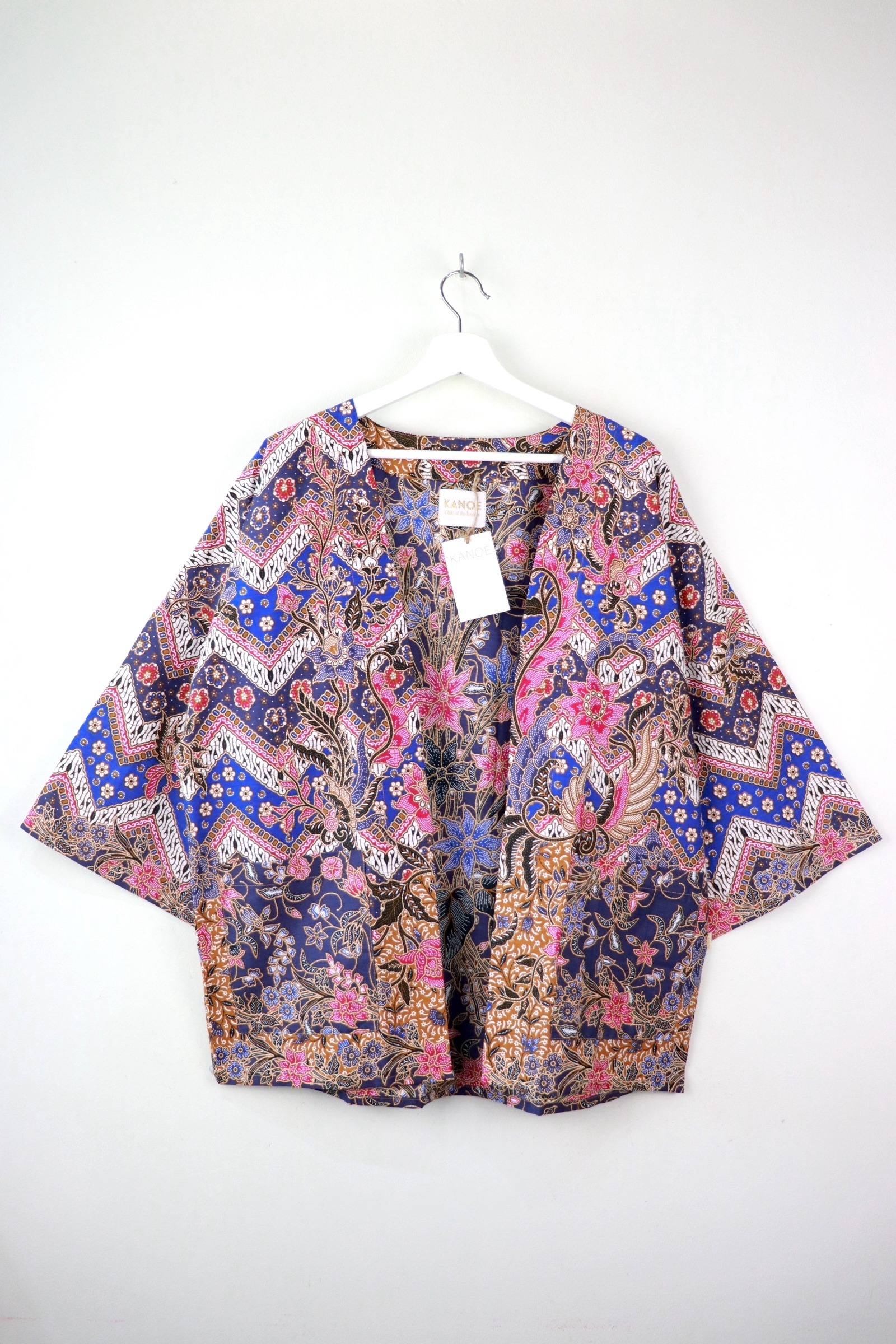 Batik Kimono Basic - Midnight Lilies