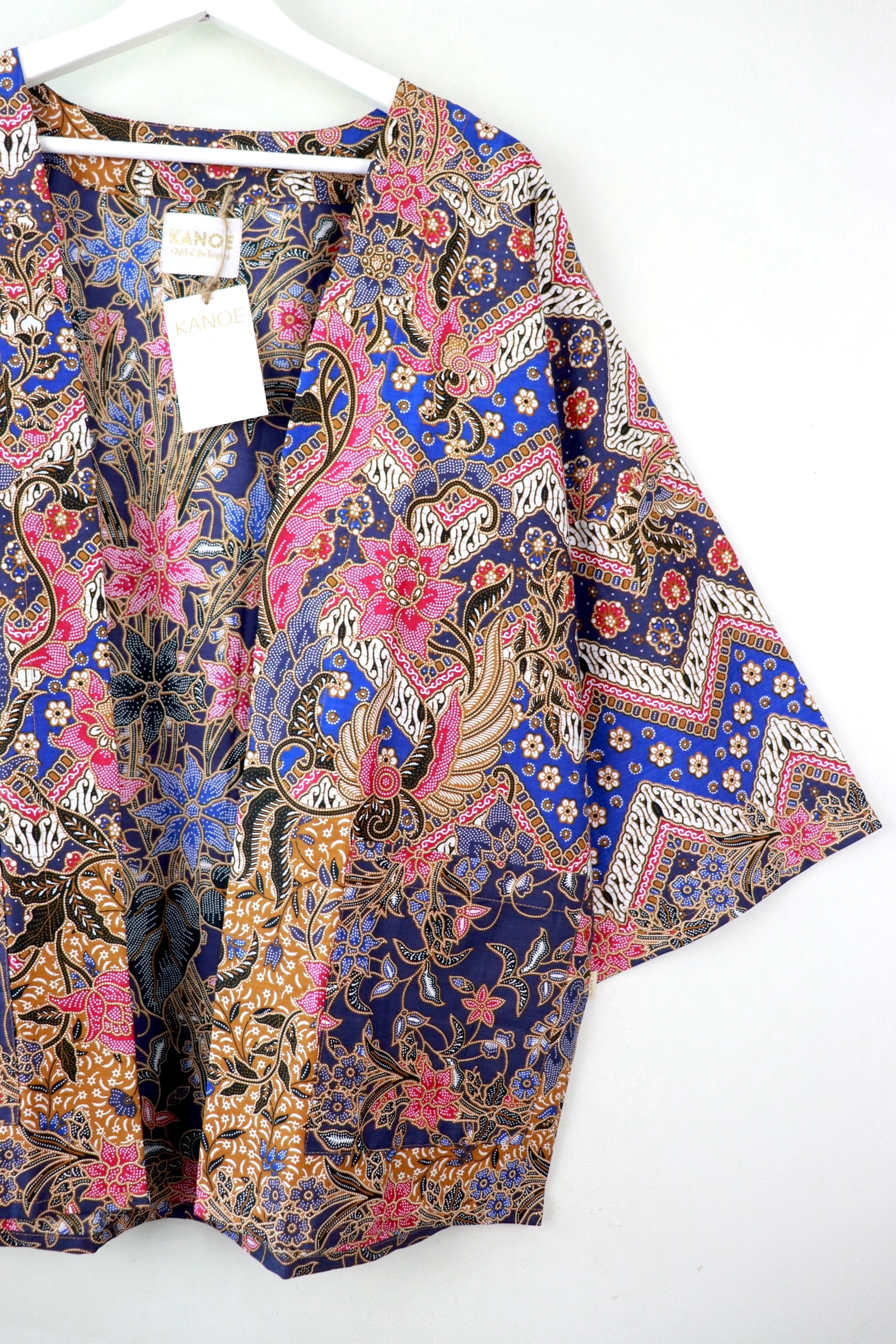 Batik Kimono Basic - Midnight Lilies