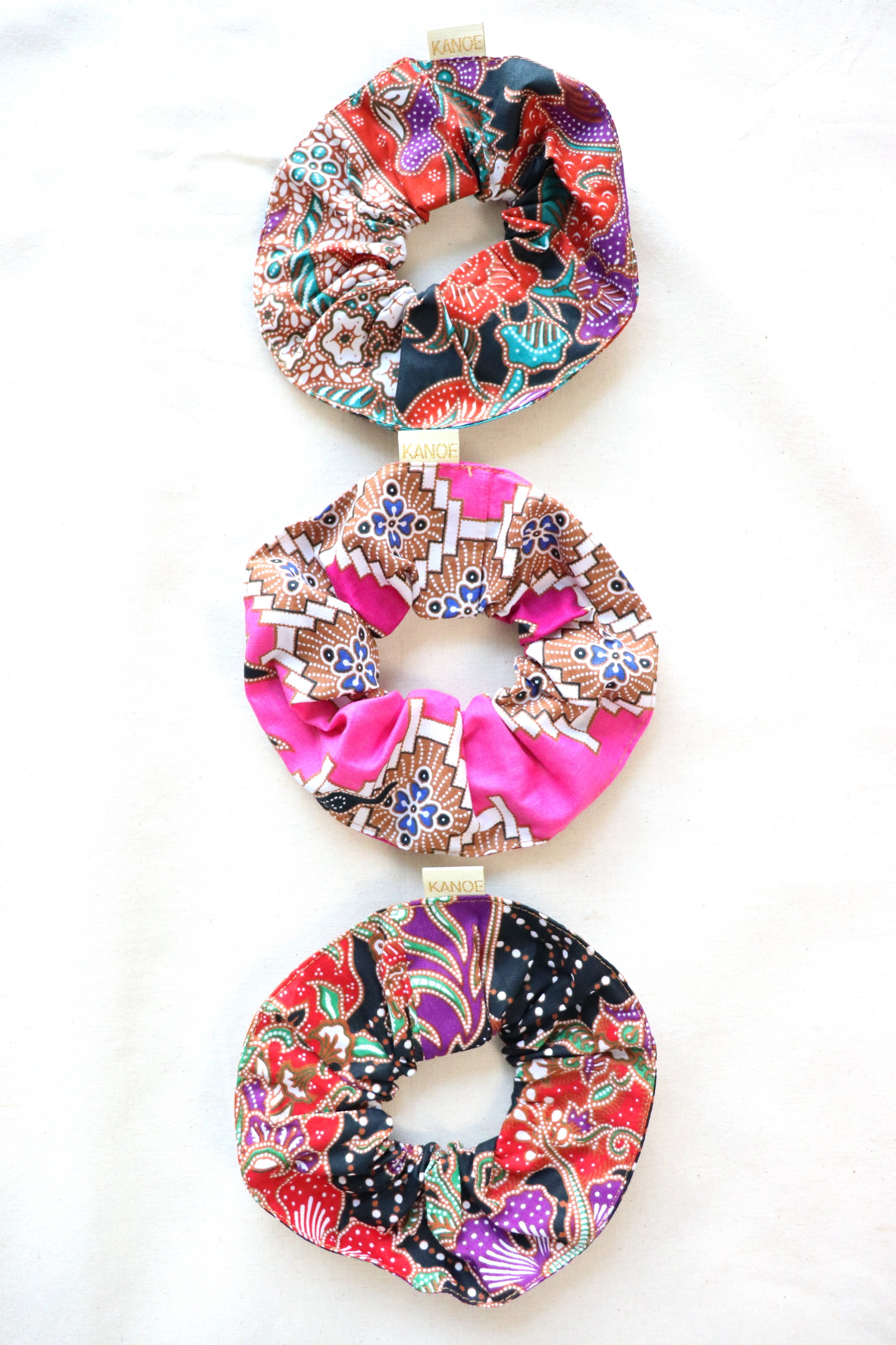 Maxi Batik Scrunchies (Set of 3) - Sundance