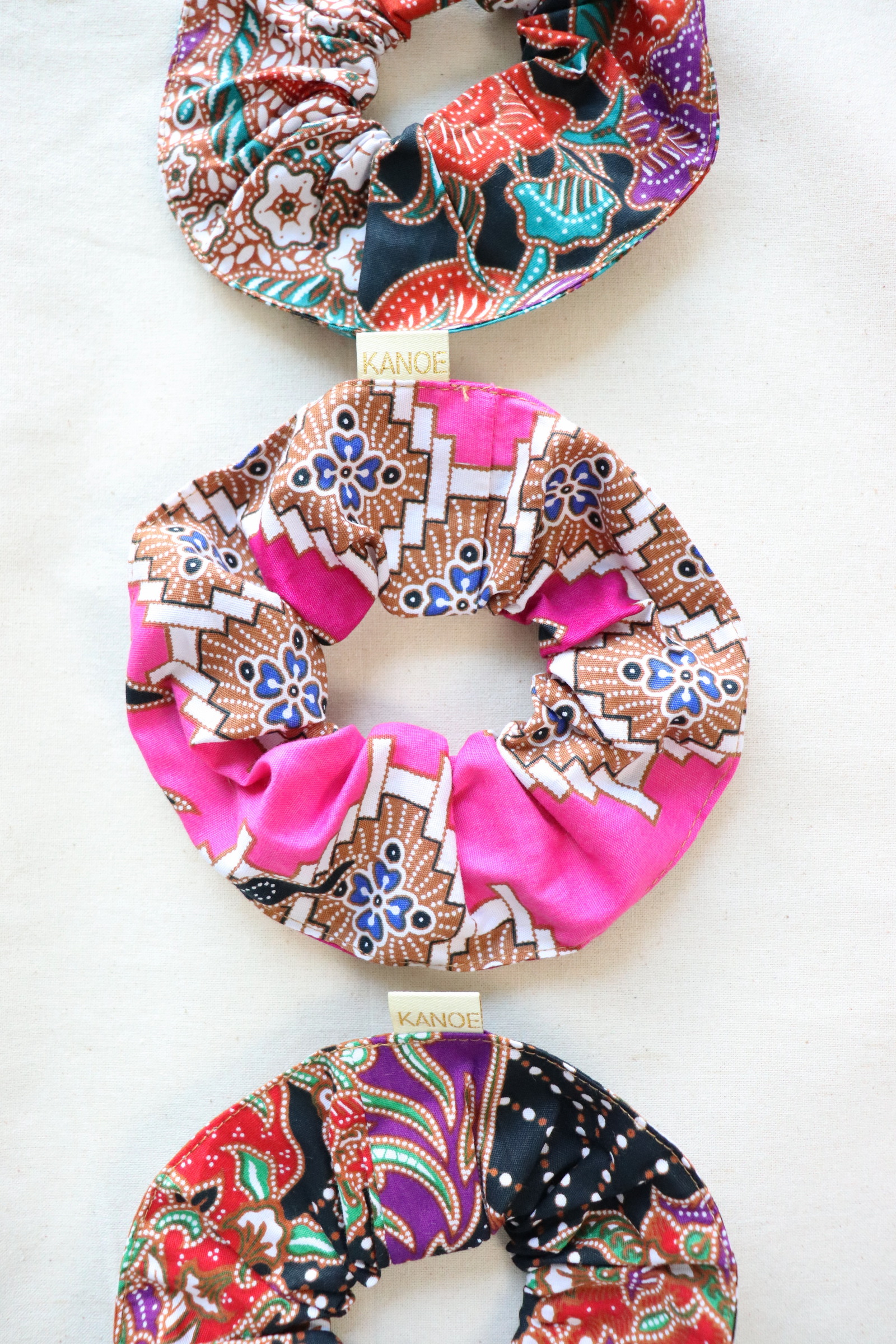 Maxi Batik Scrunchies (Set of 3) - Sundance